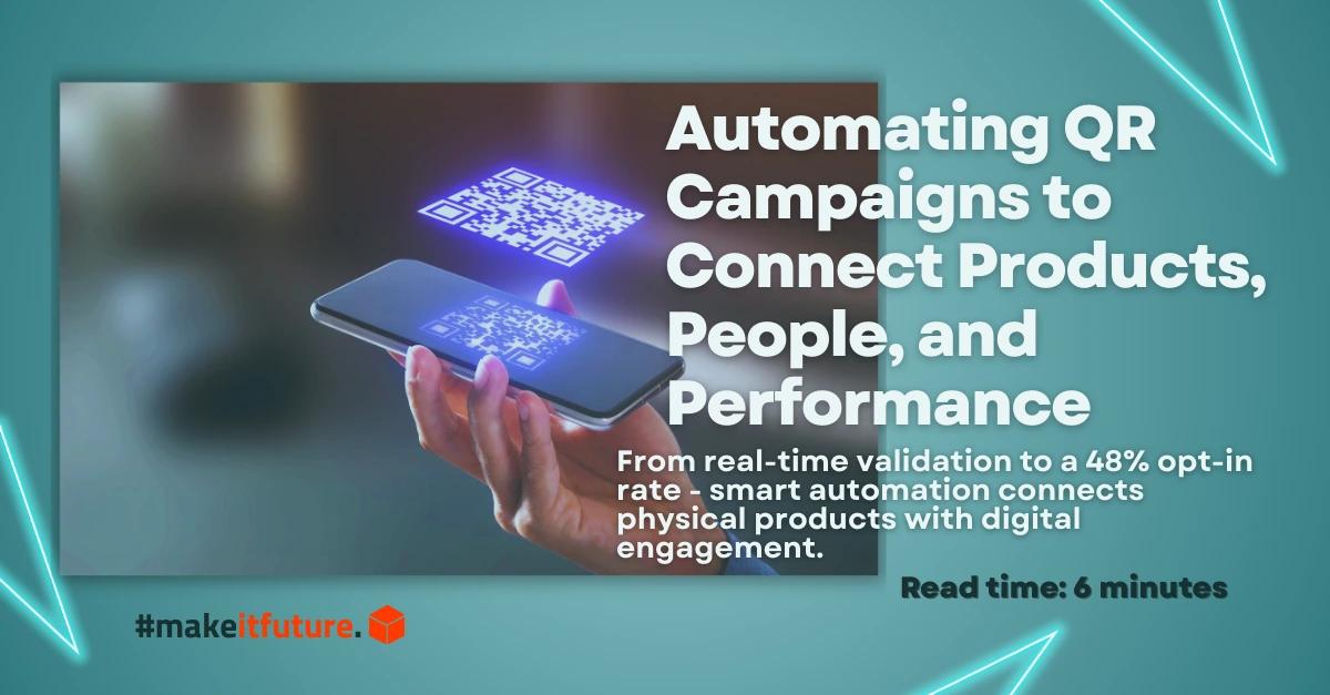 Brand FMCG obține o rată de 48% de abonare cu o campanie automatizată prin cod QR folosind Make.com