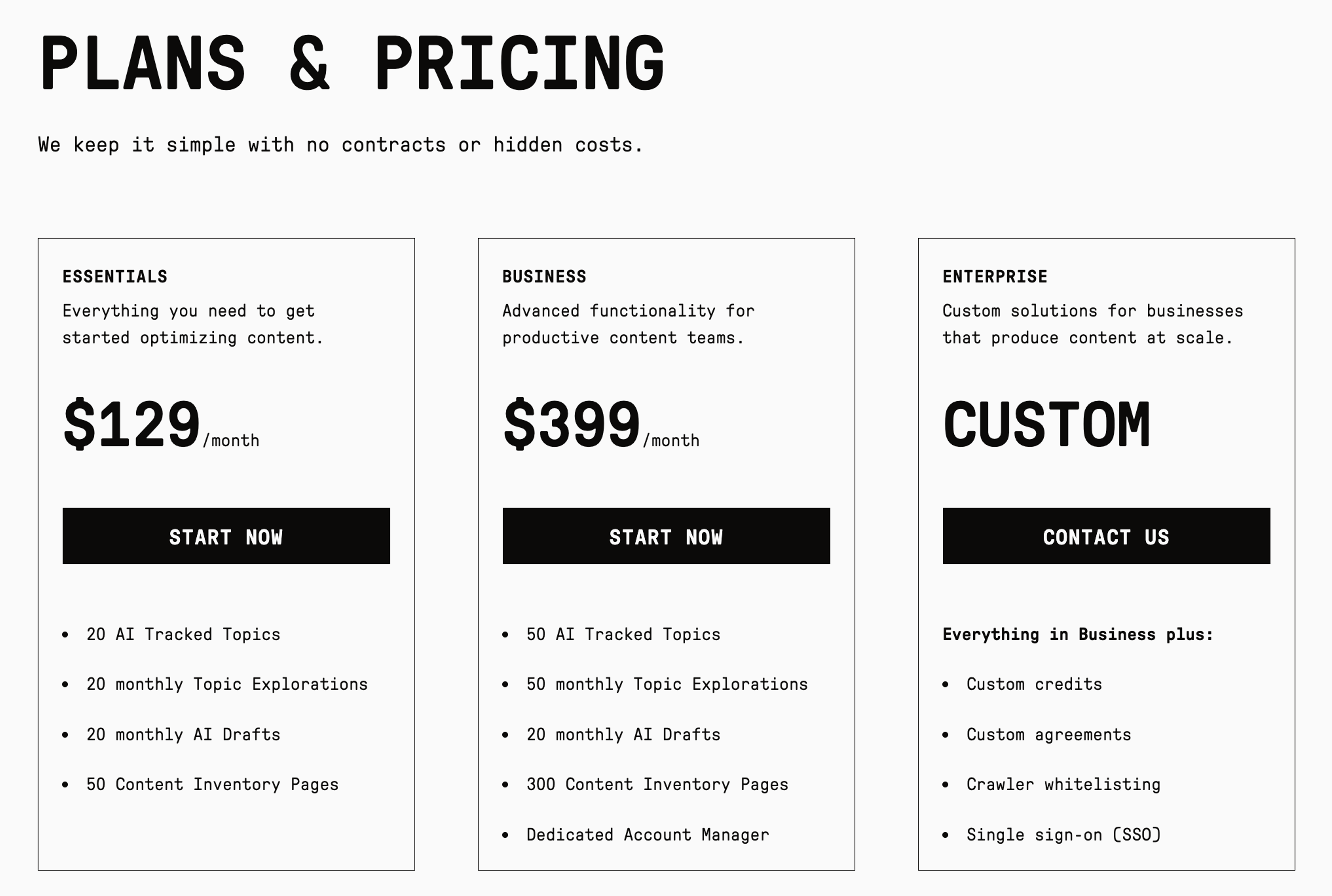 Clearscope Pricing