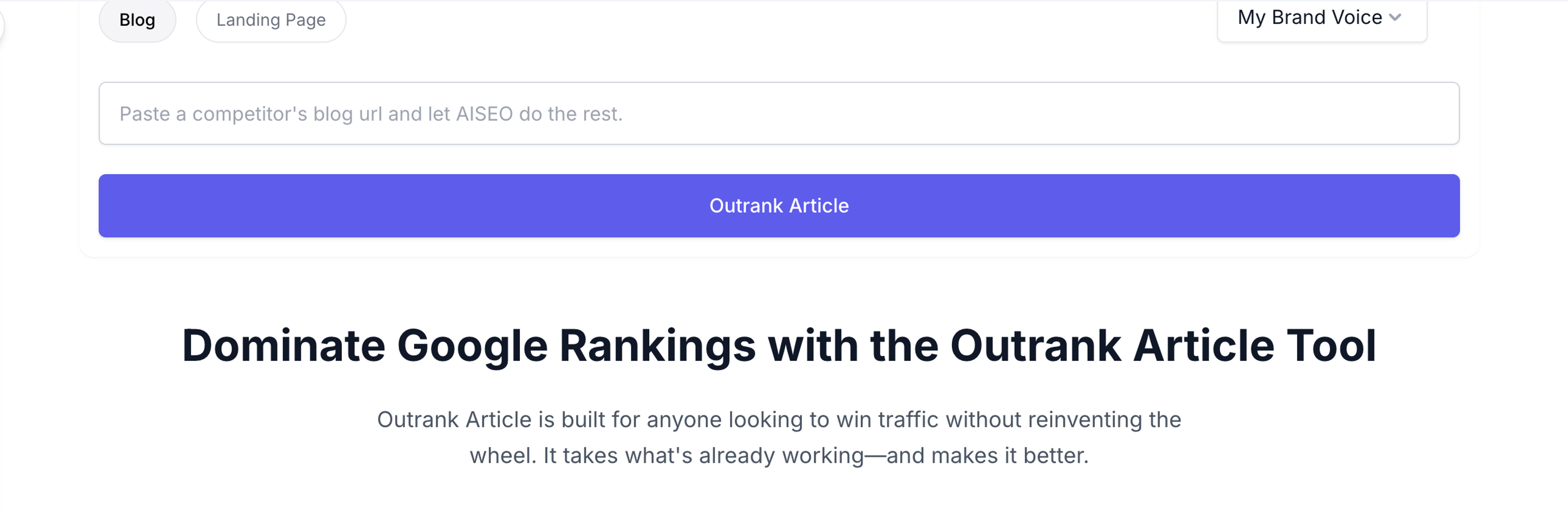 Outrank Article Tool