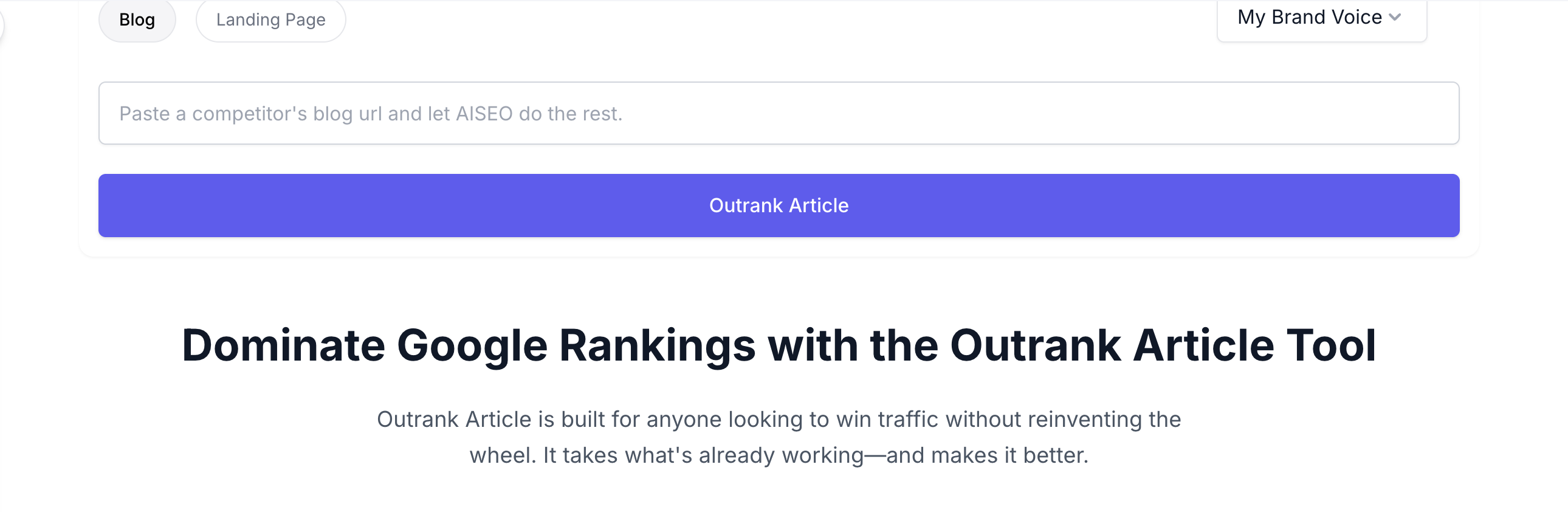 Outrank Article Tool