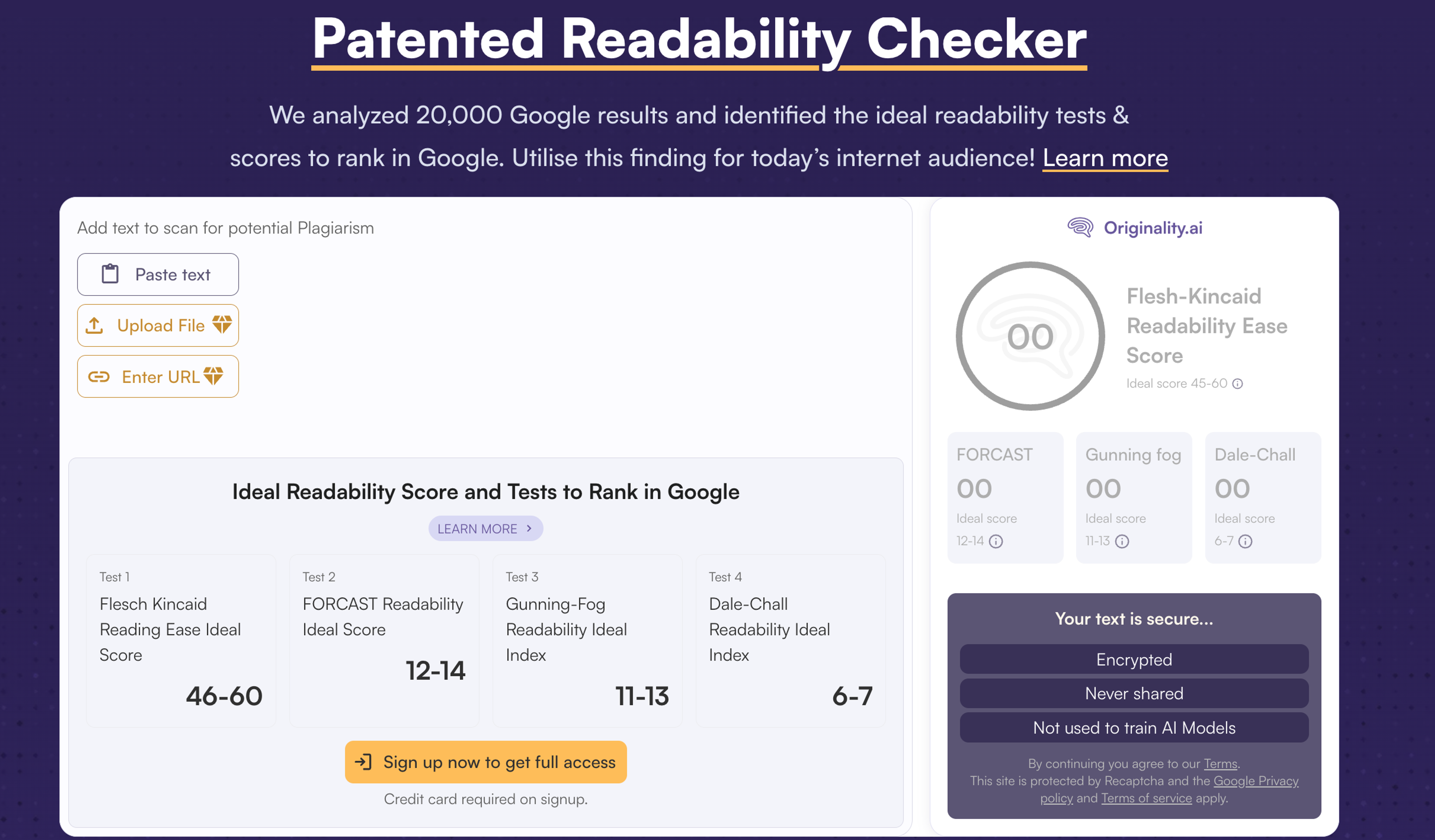 Readability Checker