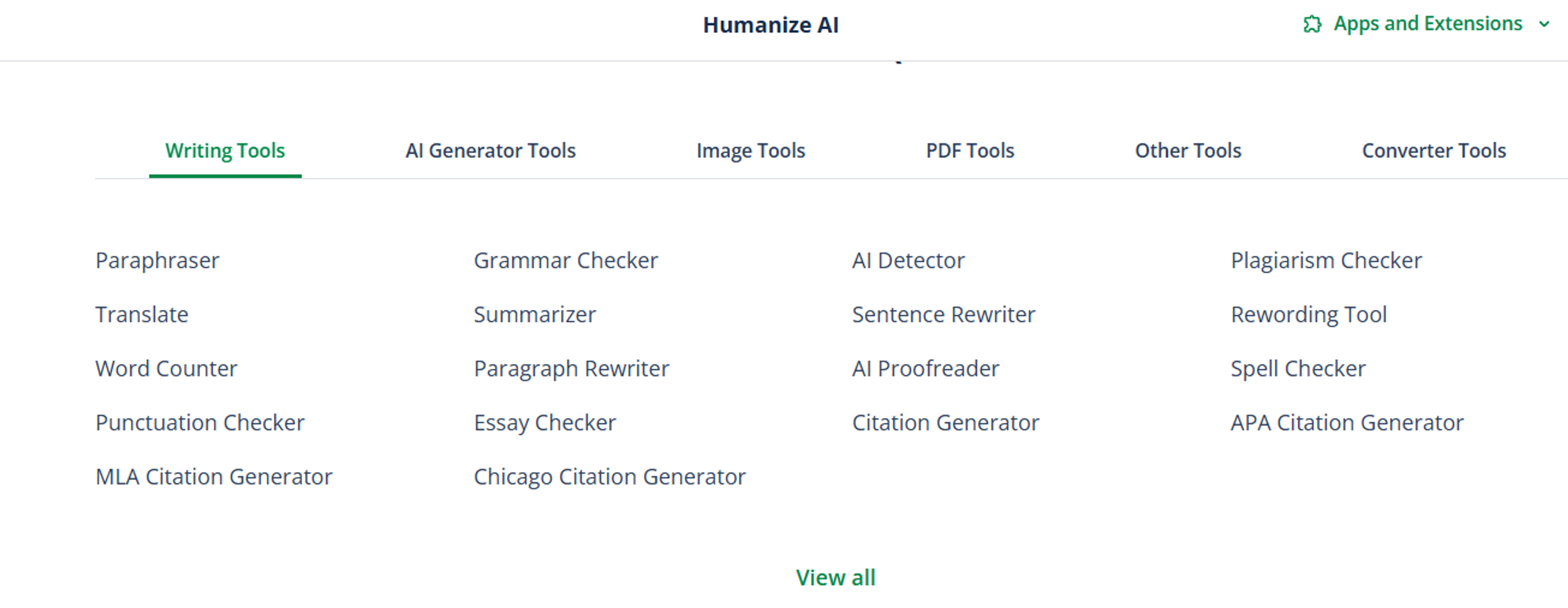 Integrated Writing Suite