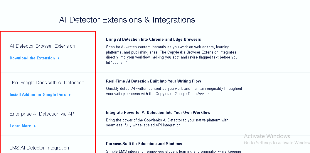 Browser extension and in-workflow tools