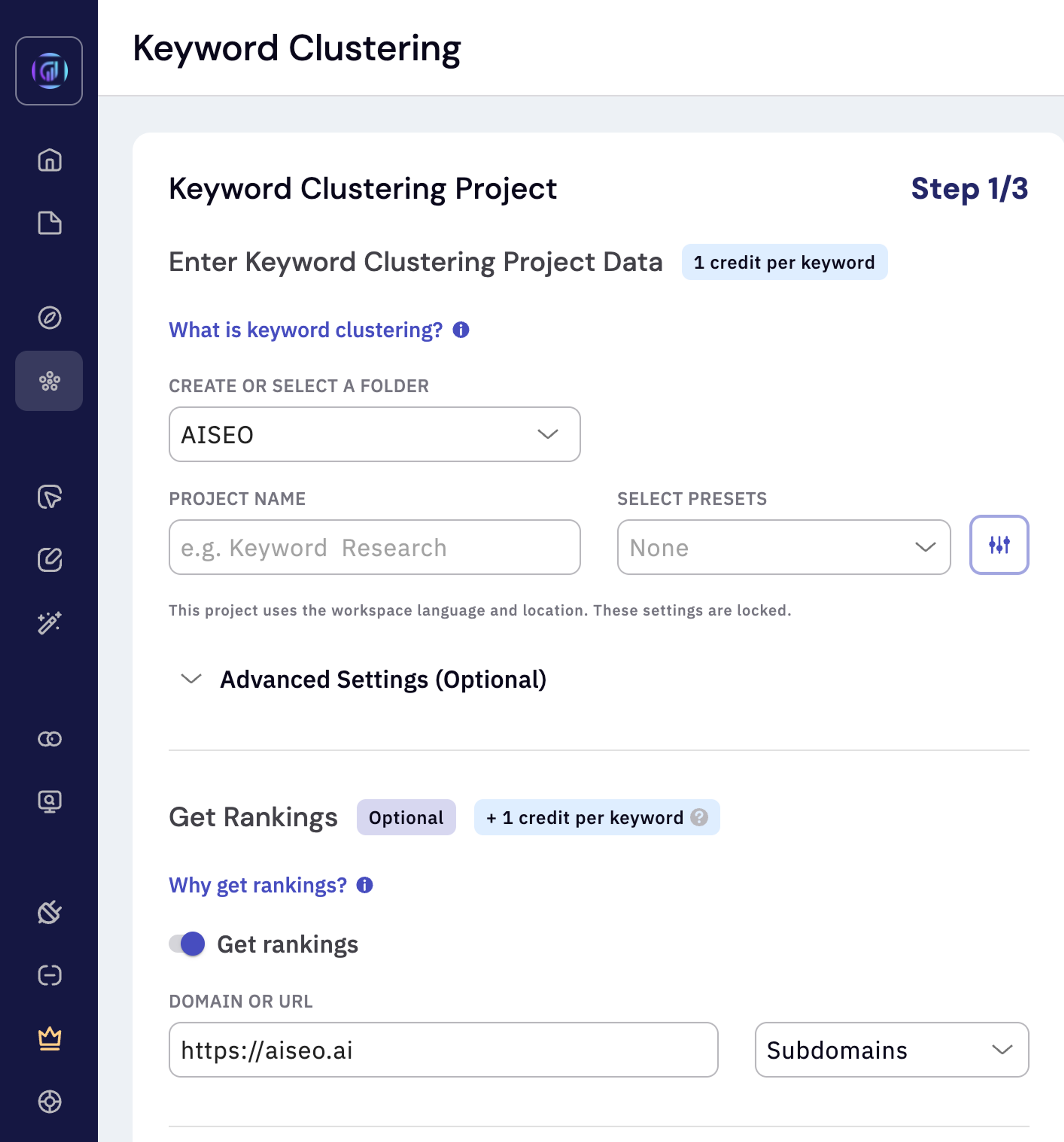 Keyword Clustering