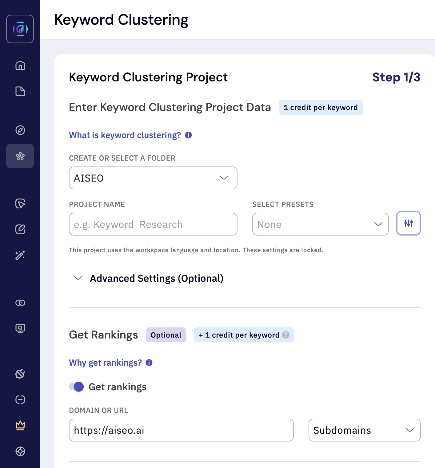 Keyword Clustering