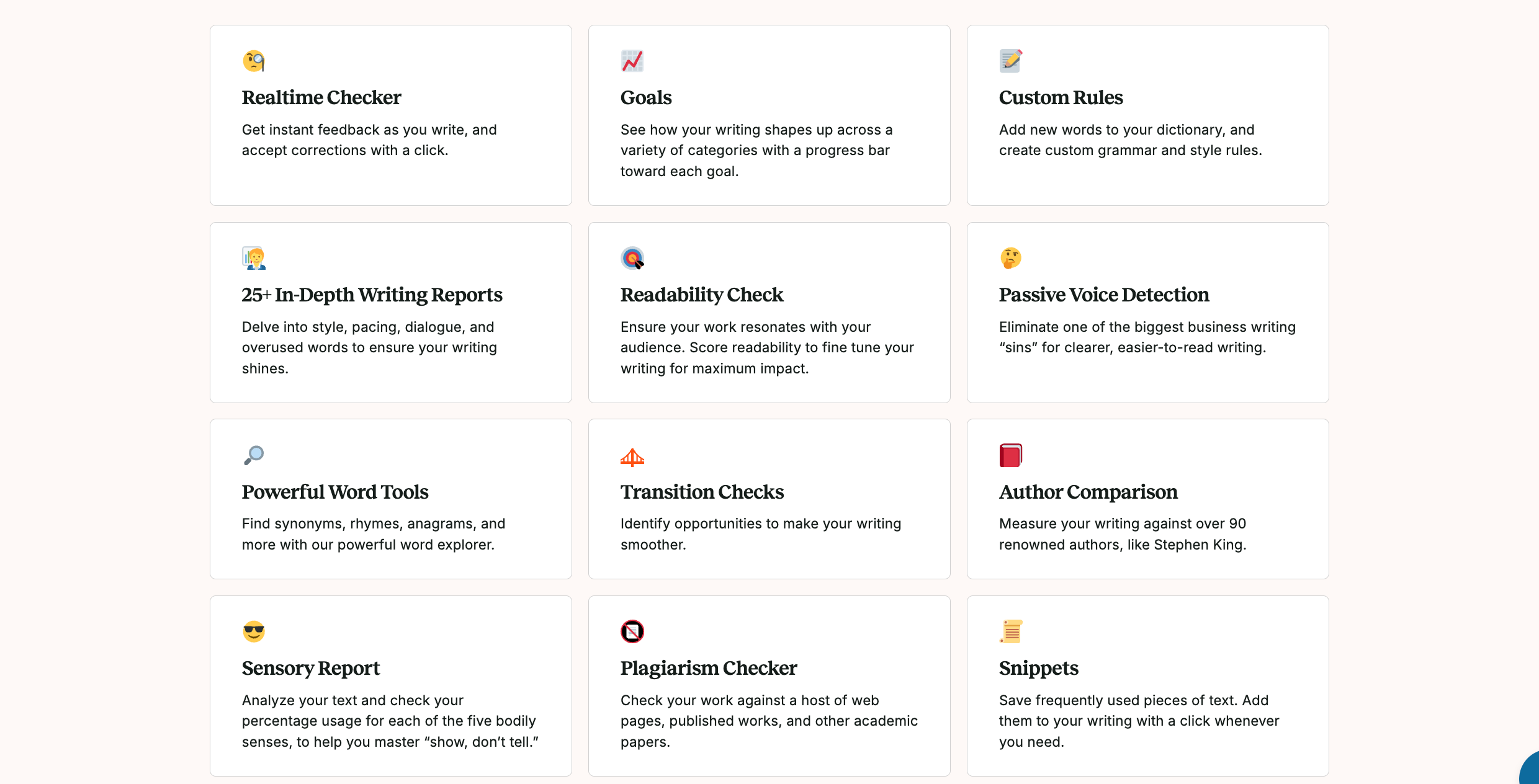 Features to unlock your writing potential