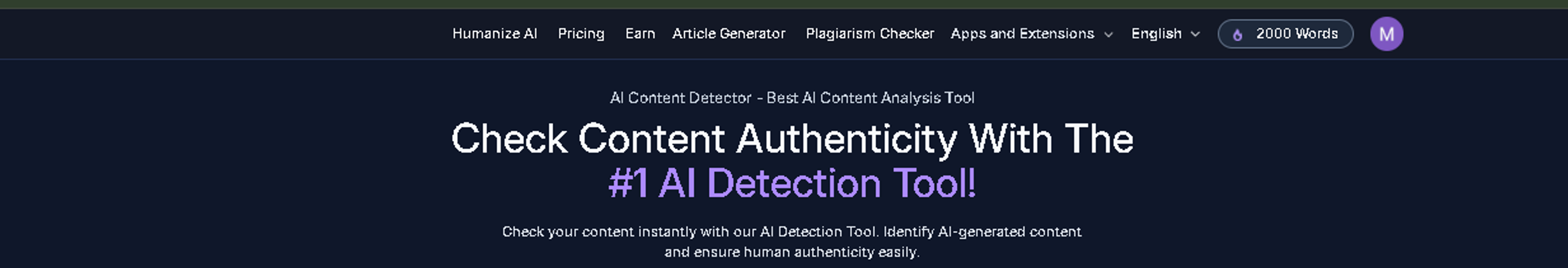 Check content authenticity with AI Humanize Text