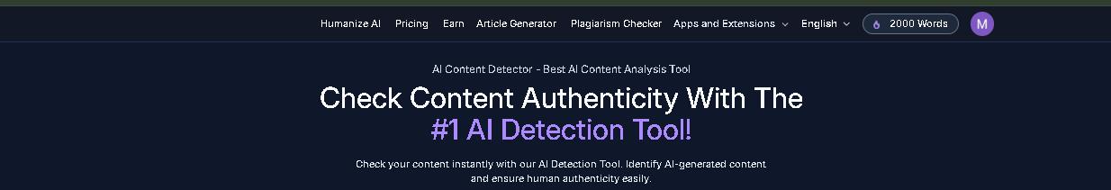 Check content authenticity with AI Humanize Text