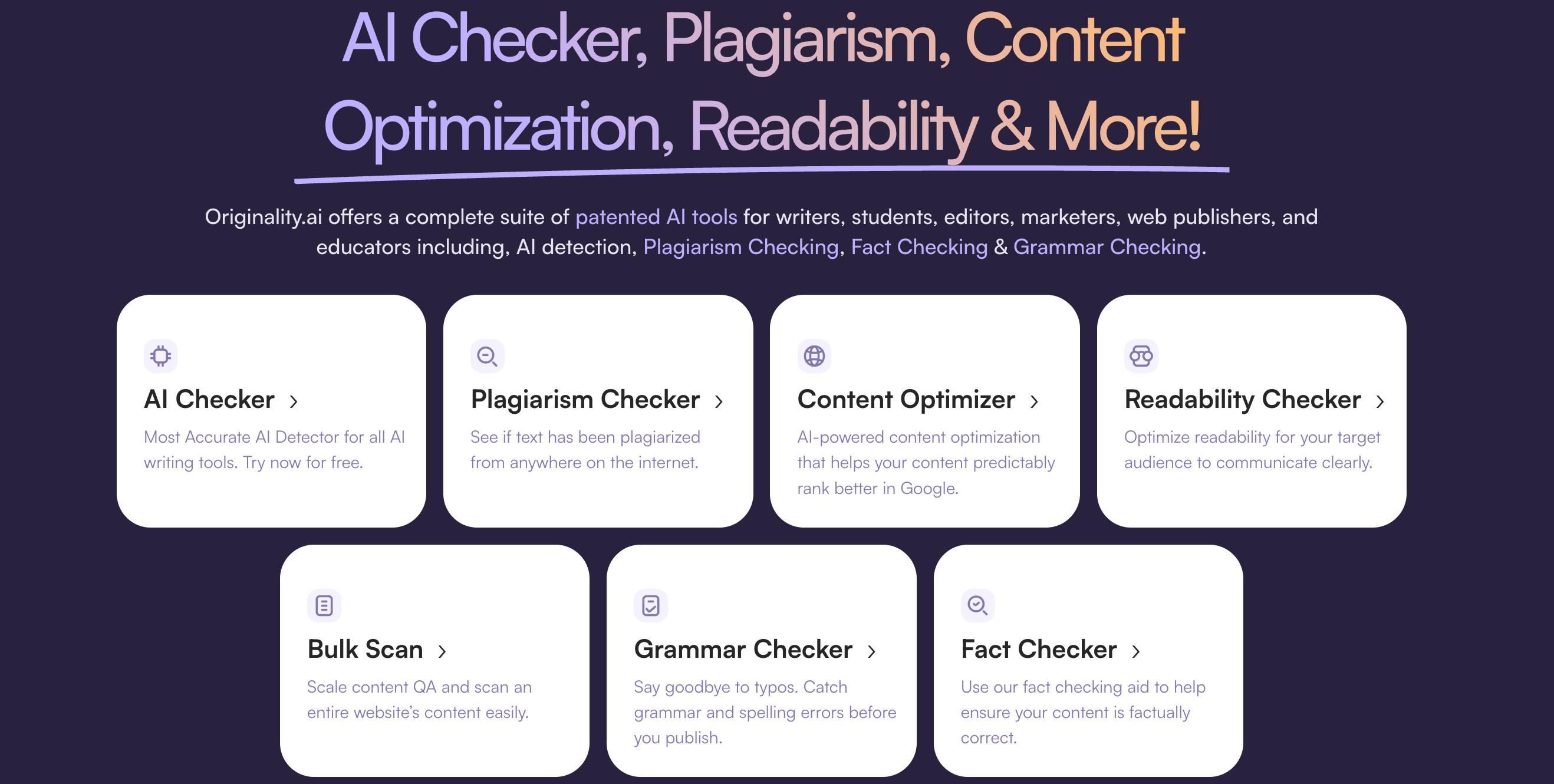 Plagiarism Scanning