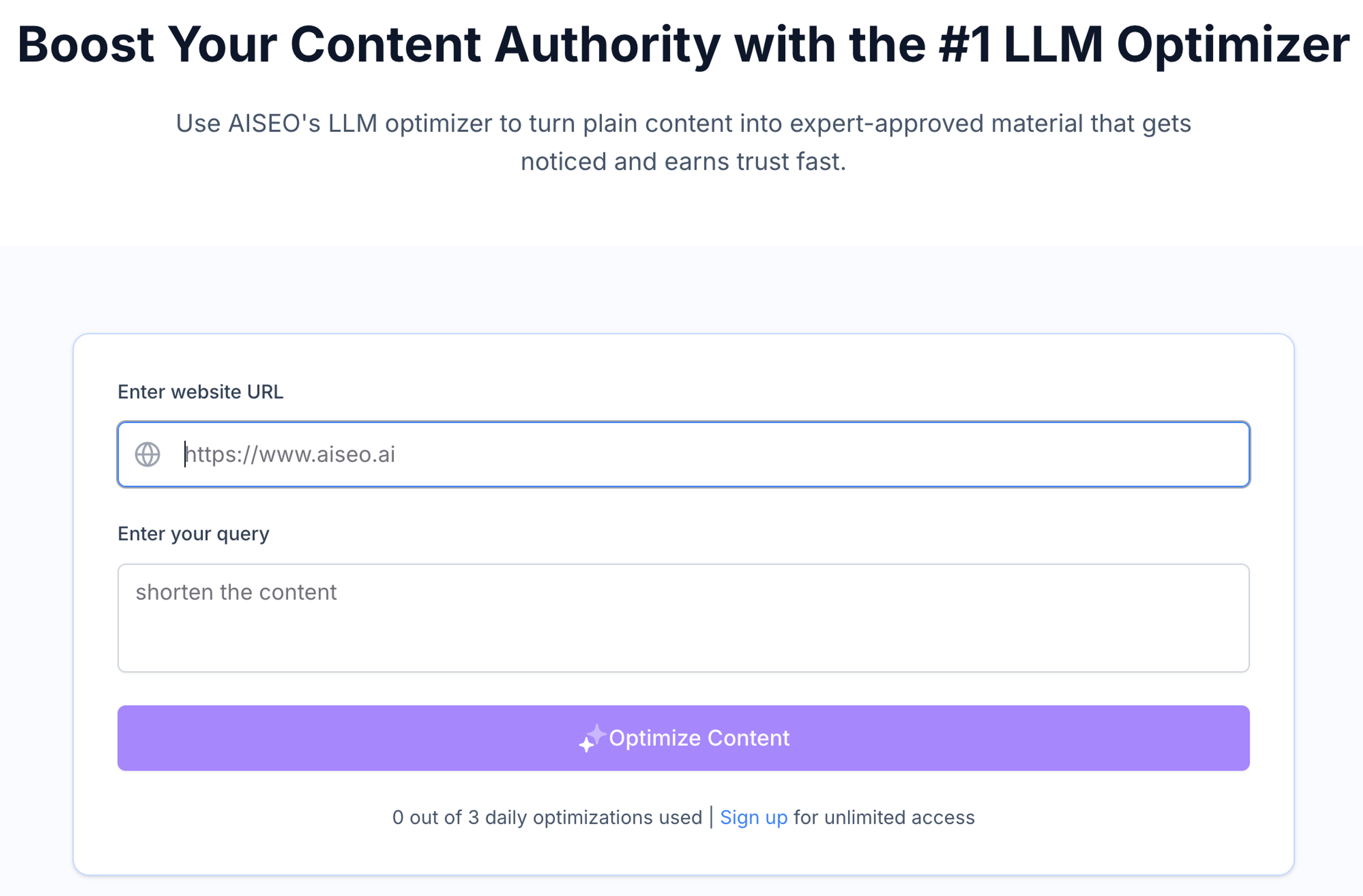 LLM Optimizer