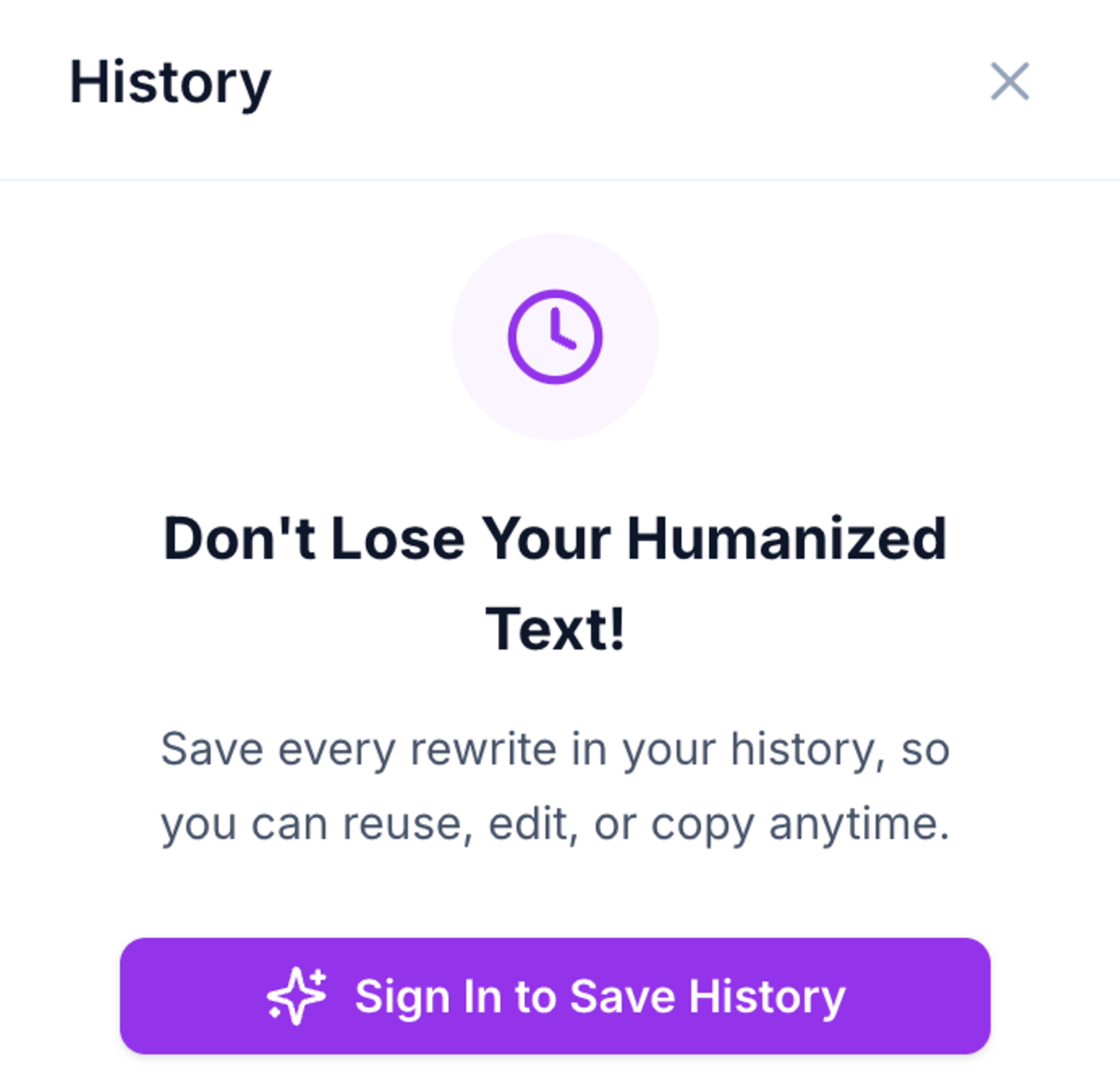 History Panel