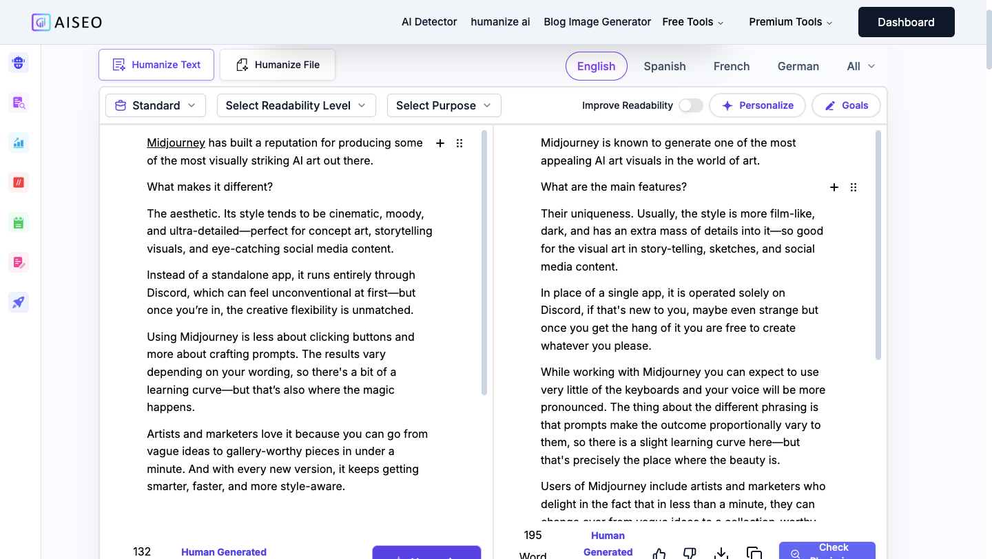 AISEO article rewriter
