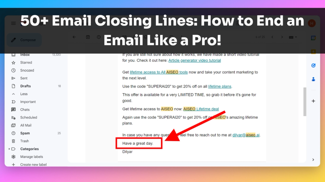 50+ Email Closing Lines: How to End an Email Like a Pro - AISEO