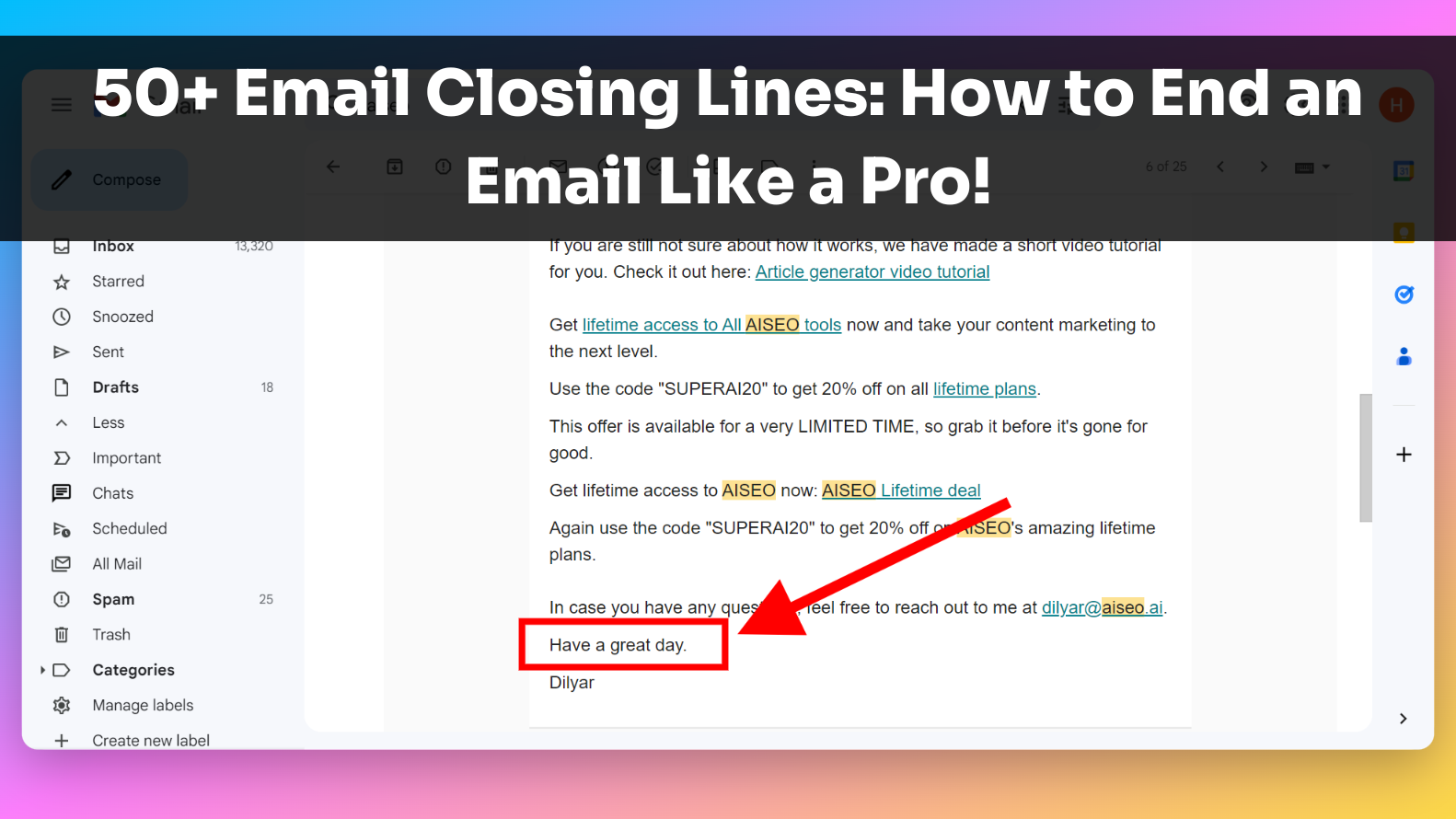 Cloing Line Email Examples 50+ Email Closing Lines: How to End an Email Like a Pro - AISEO