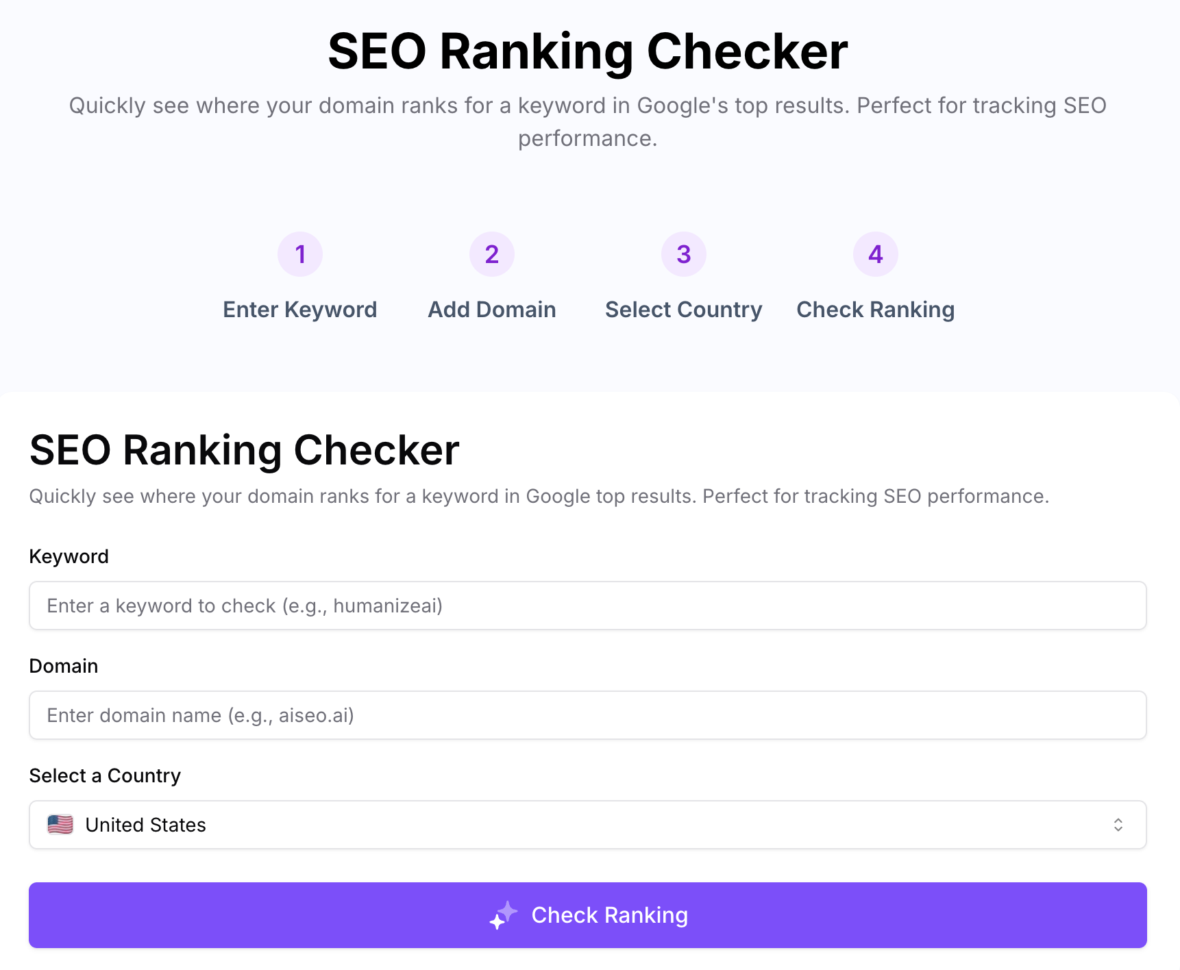 SEO Ranking Checker