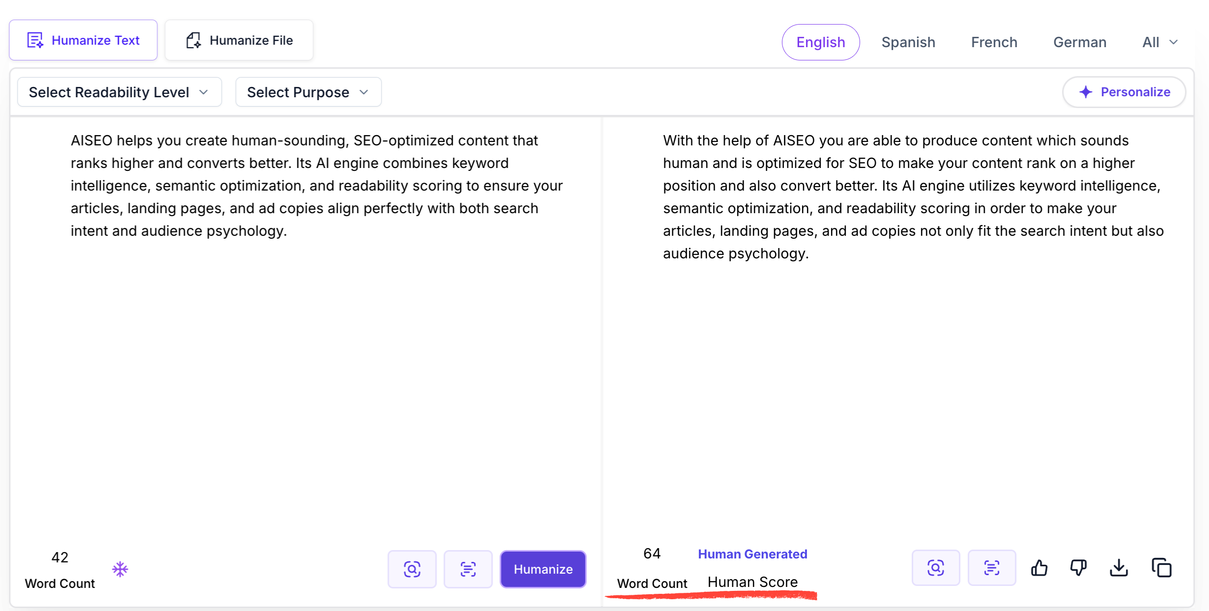 AI Humanizer Tool