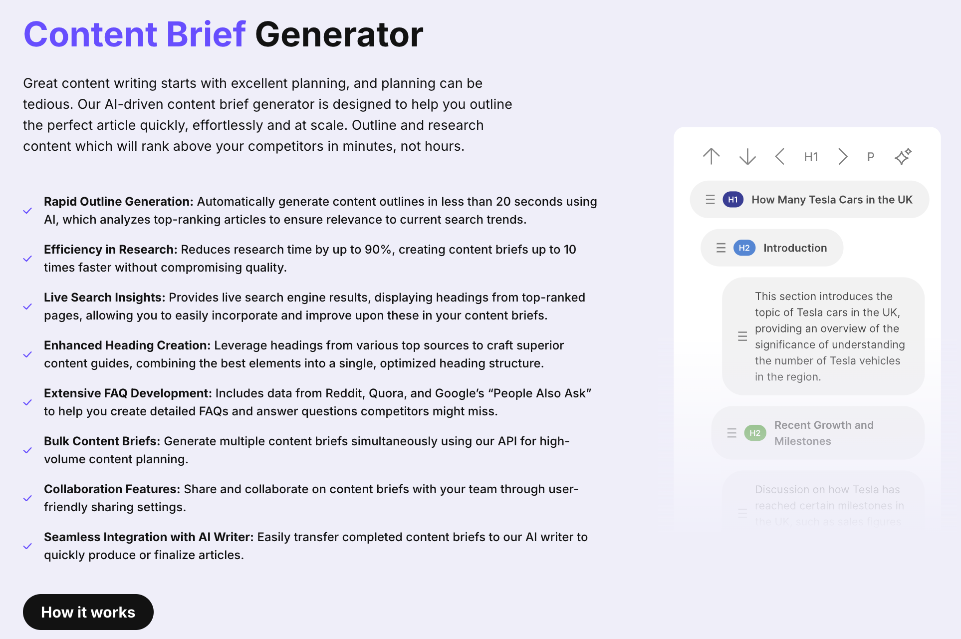 Content Briefs & AI Writer Assistant