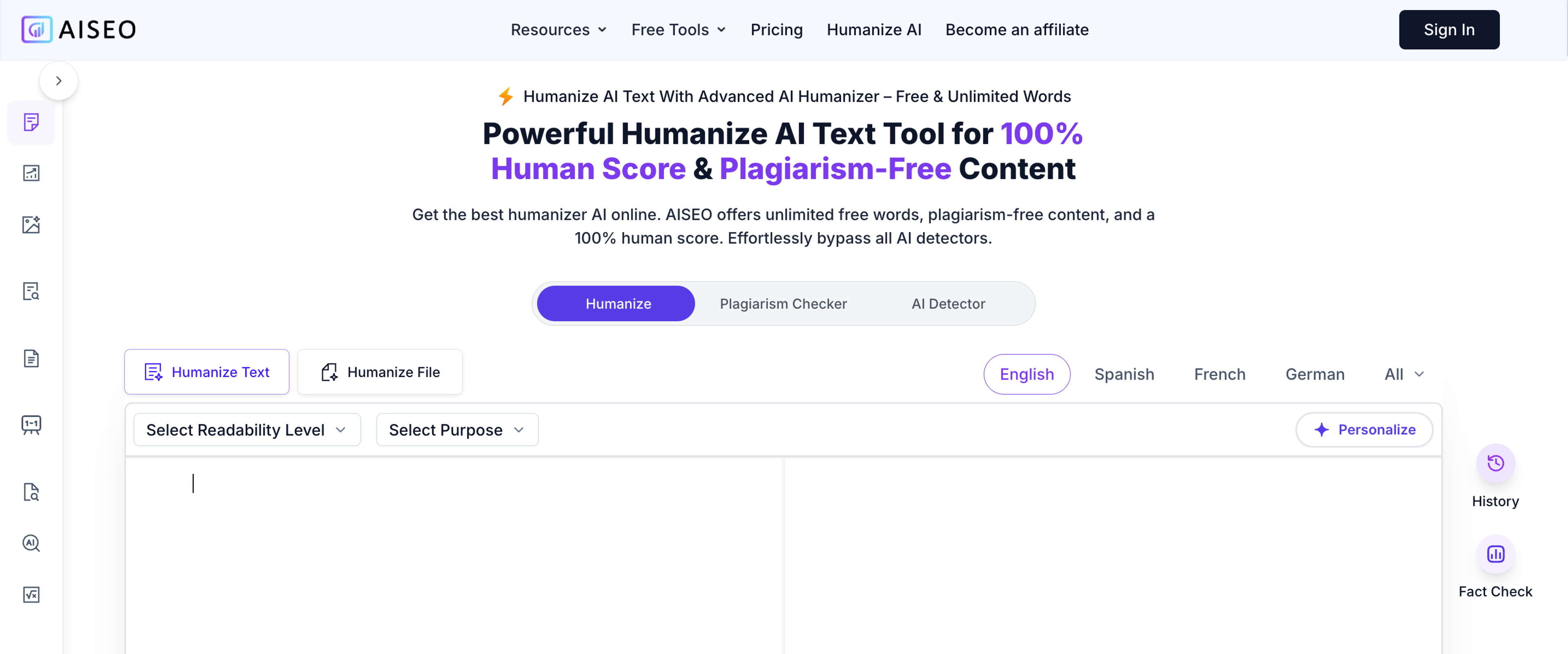 AISEO — The Most Powerful Humanizer