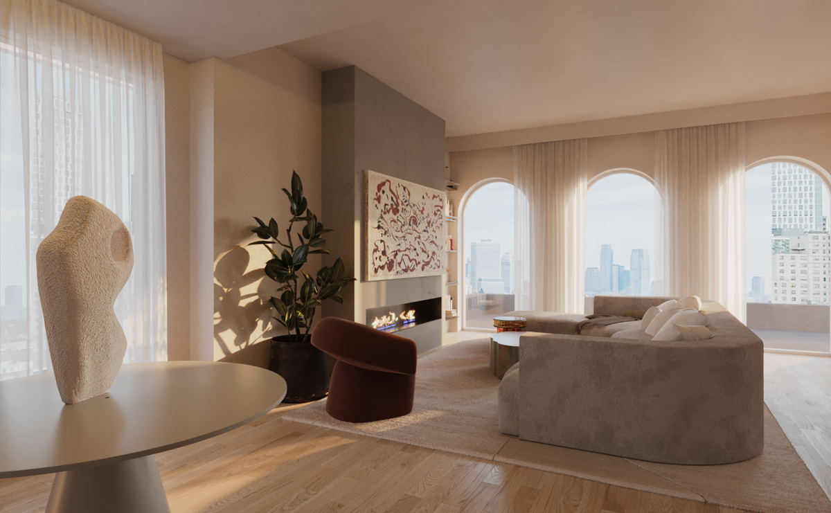 Snapshot of Brooklyn Textured Ceiling Penthouse Building Rentals