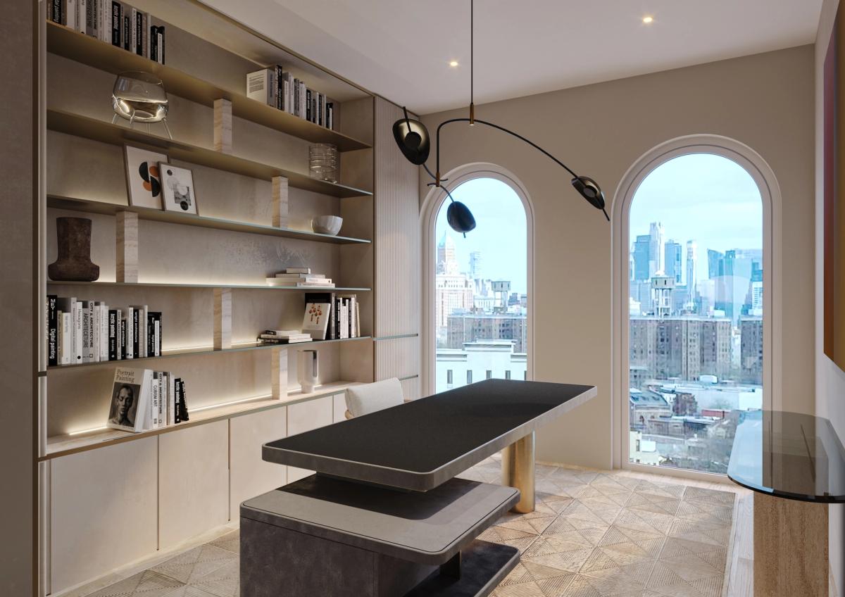 Brooklyn Penthouse | Projects | Legeard Studio - Brooklyn Textured Ceiling Penthouse Building Rentals