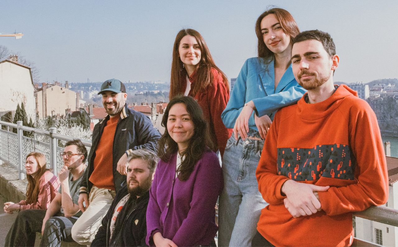 Akaru Team on the banks of the Rhone in Lyon