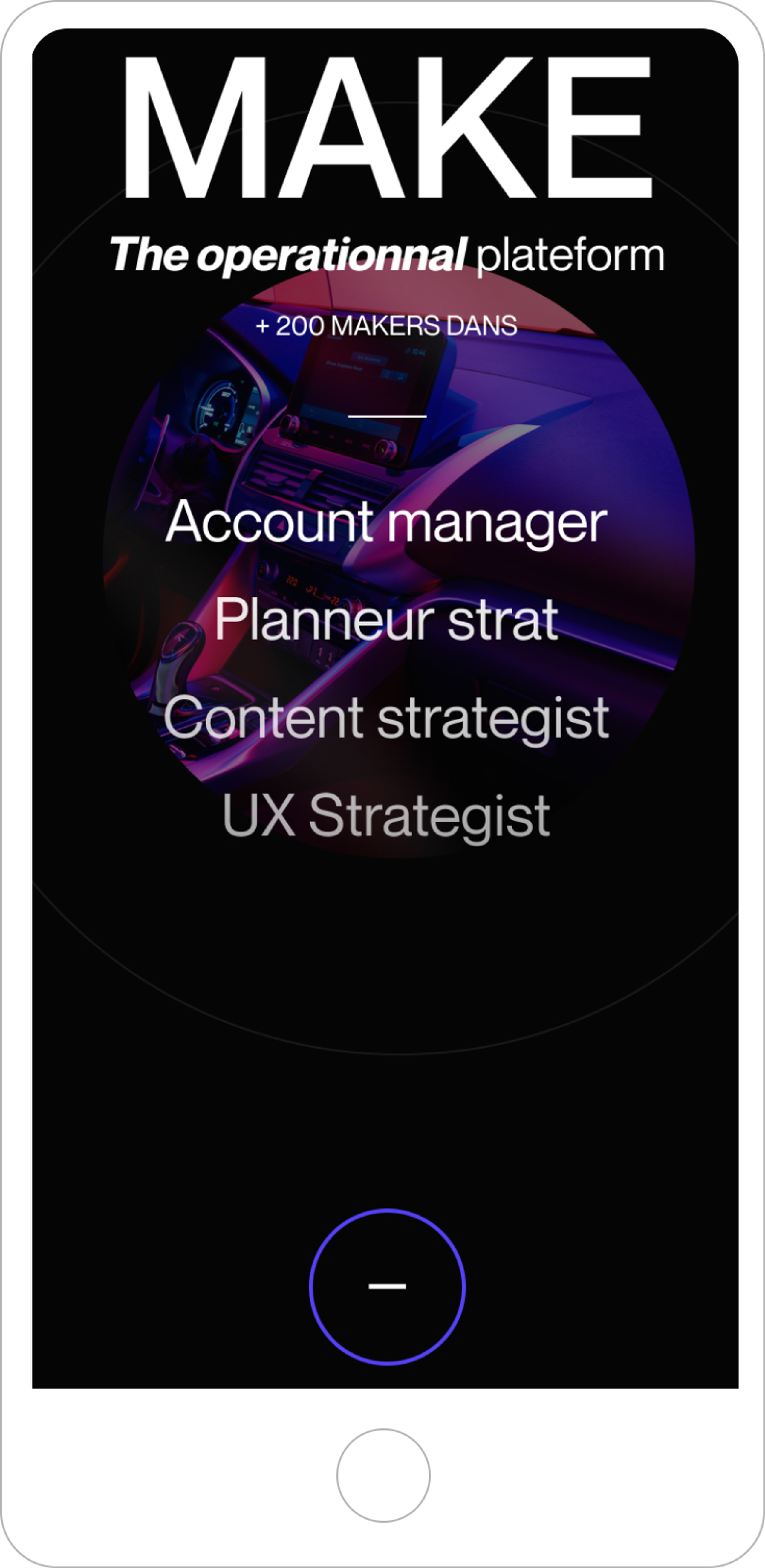 Mediakeys mobile homepage