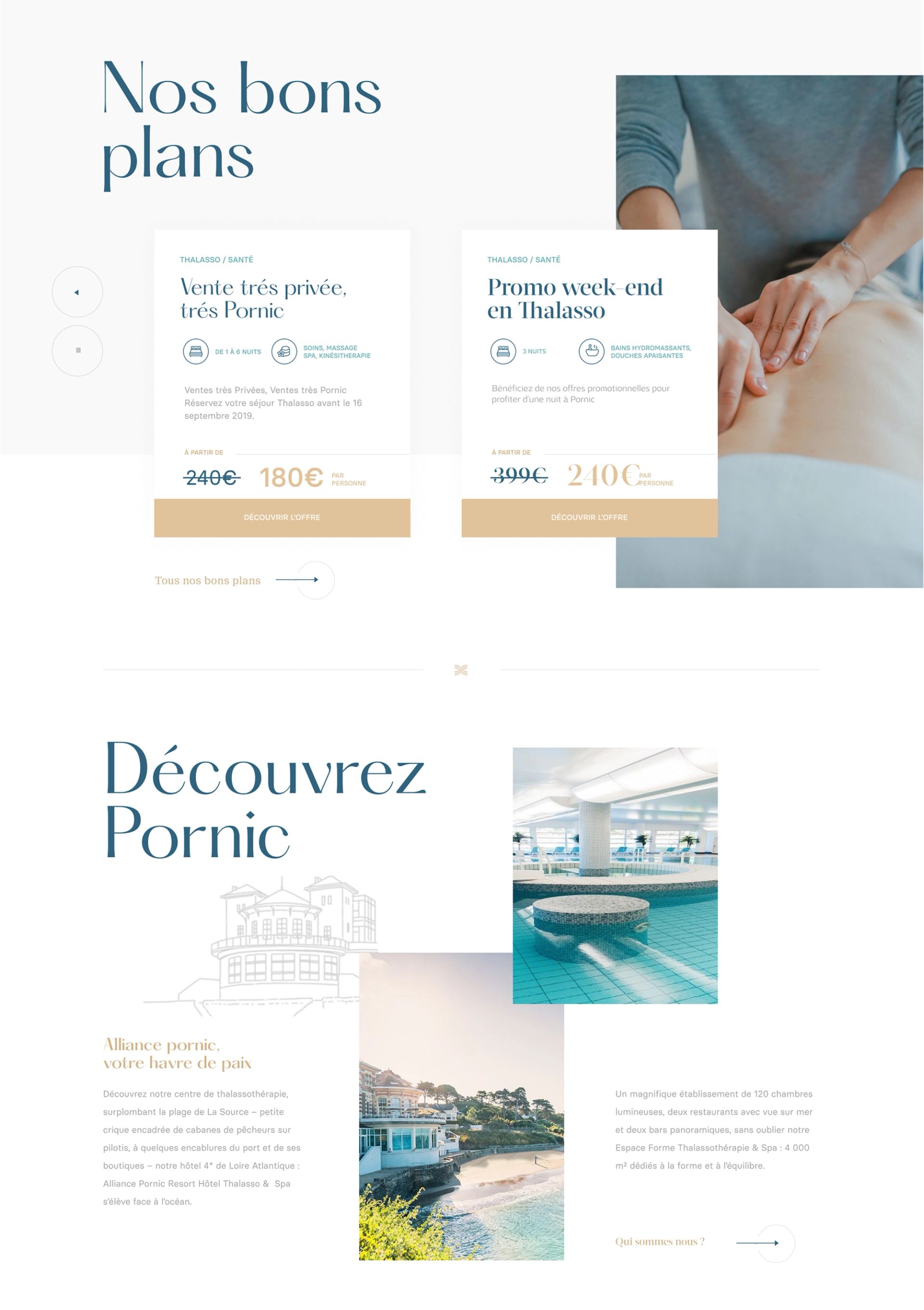 Pornic Alliance full-screen image e-commerce site