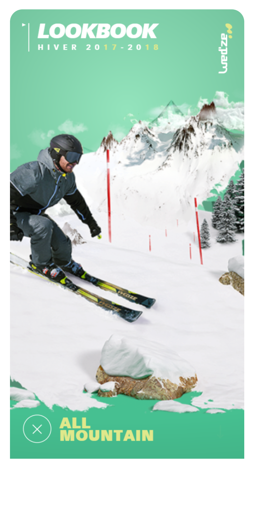 Wedze - 2018 All-Mountain Lookbook Mobile