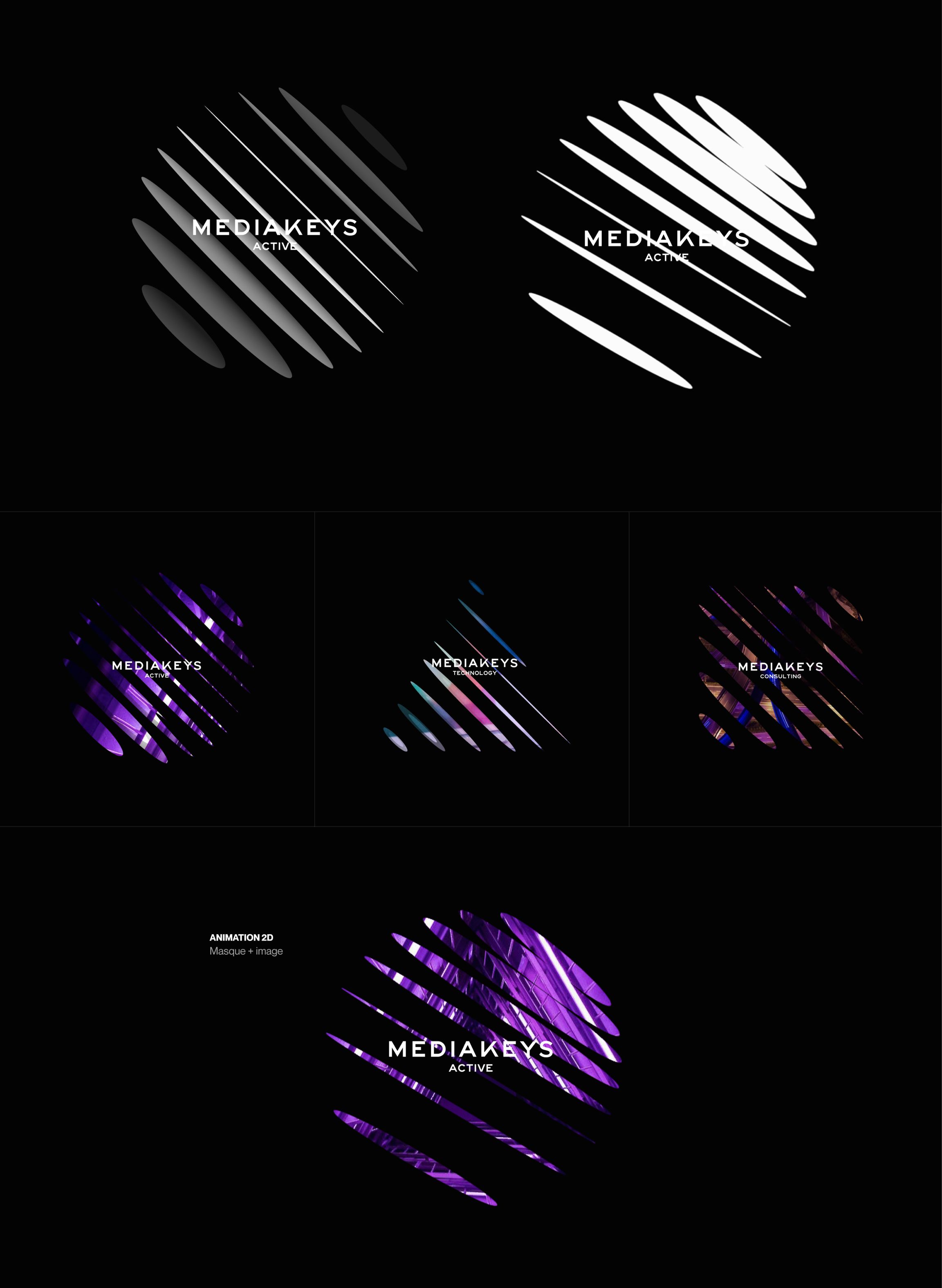 Mediakeys' visual identity