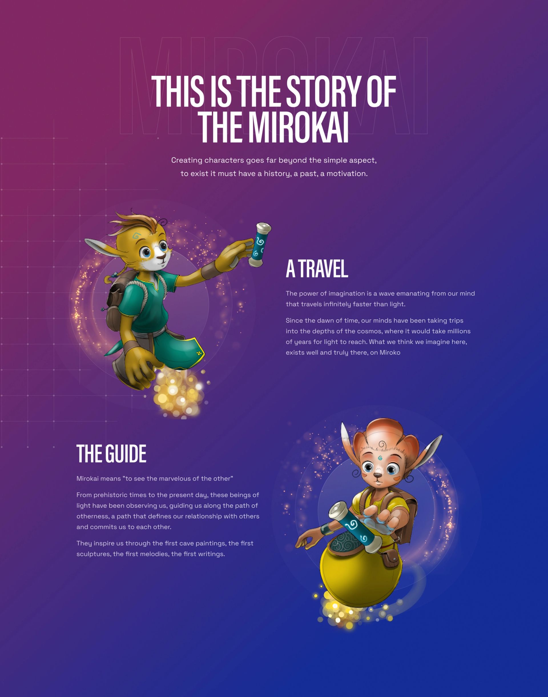 Enchanted tool- site vitrine sur-mesure - desktop - section mirokai