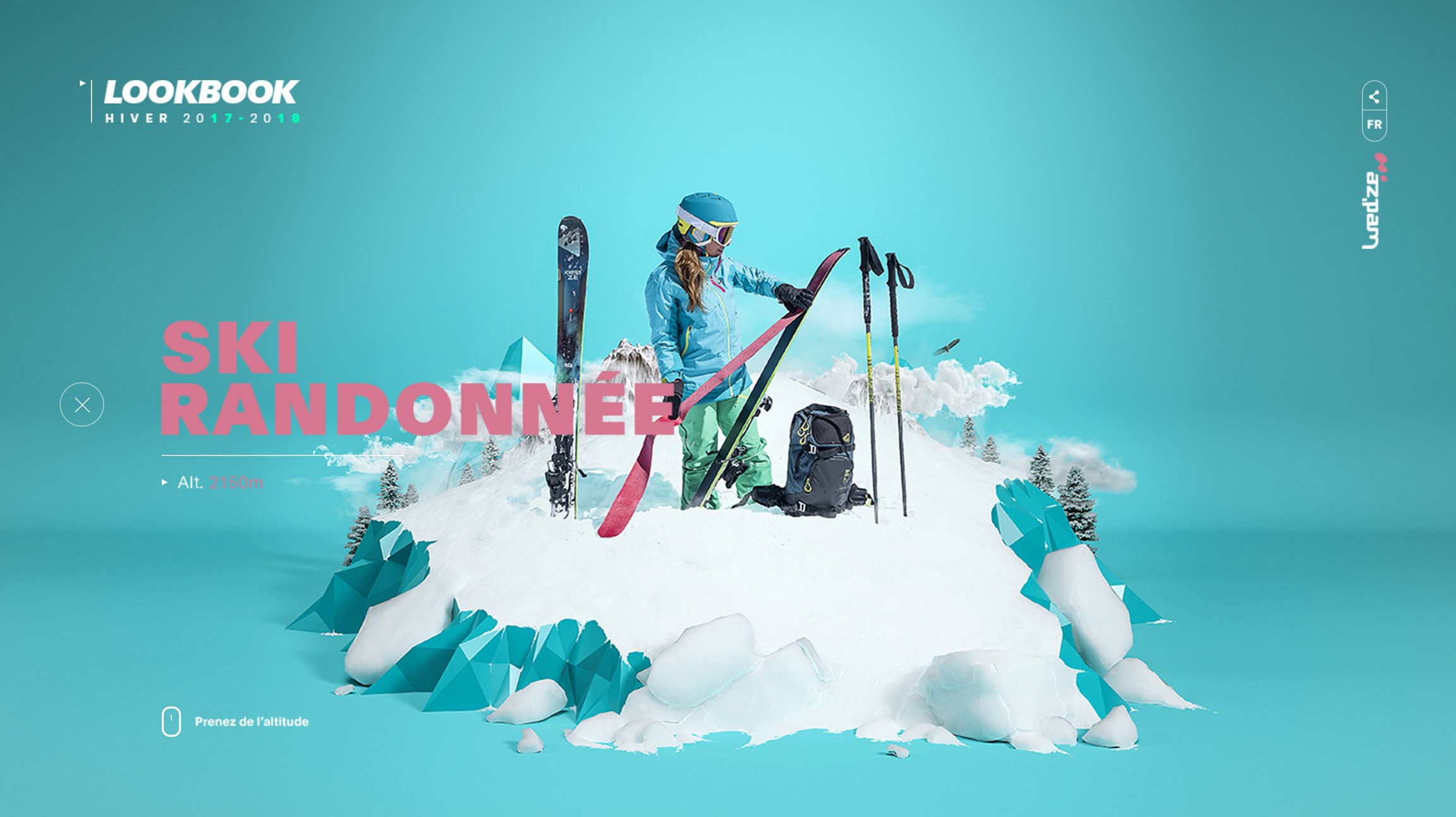 Wedze - Lookbook 2018 desktop ski de randonnée