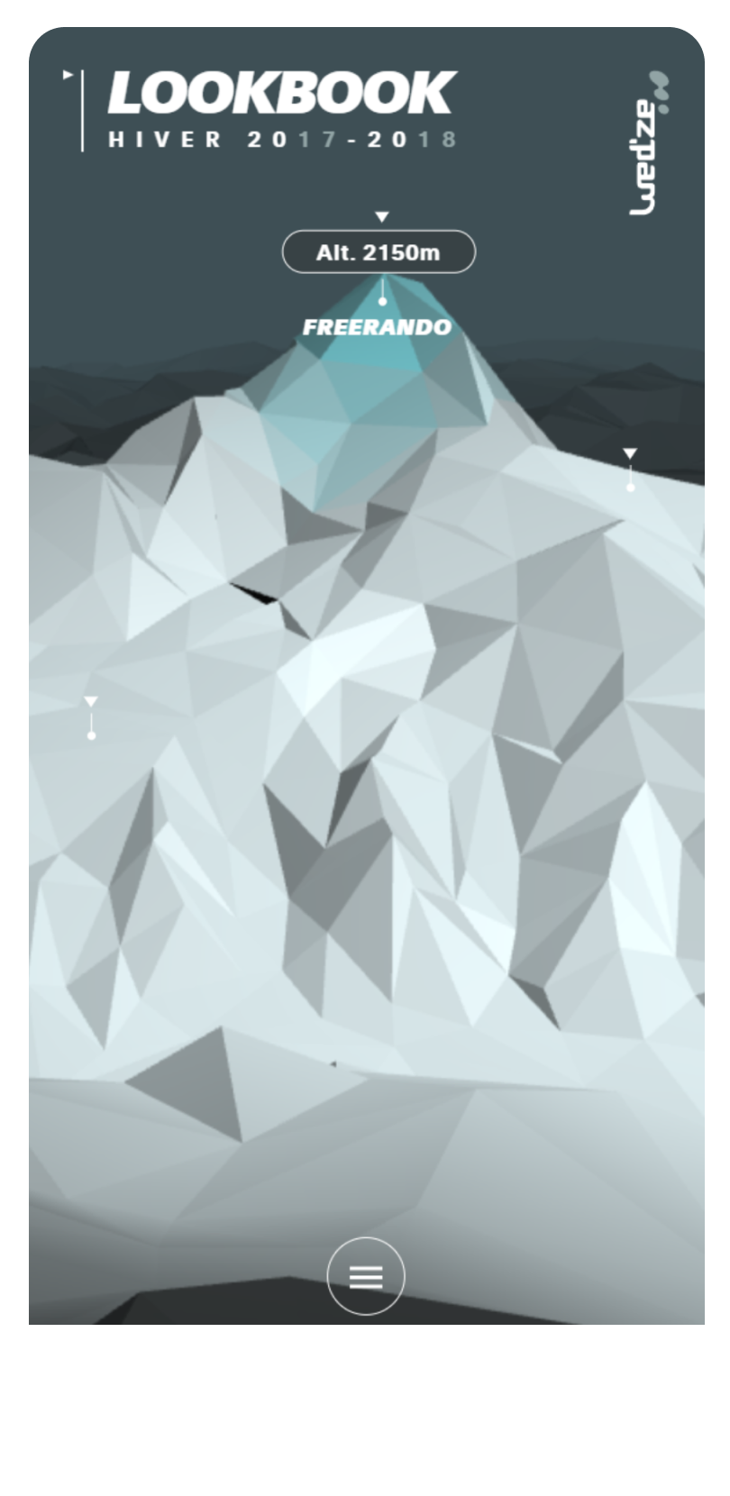 Wedze - Lookbook 2018 mobile experience