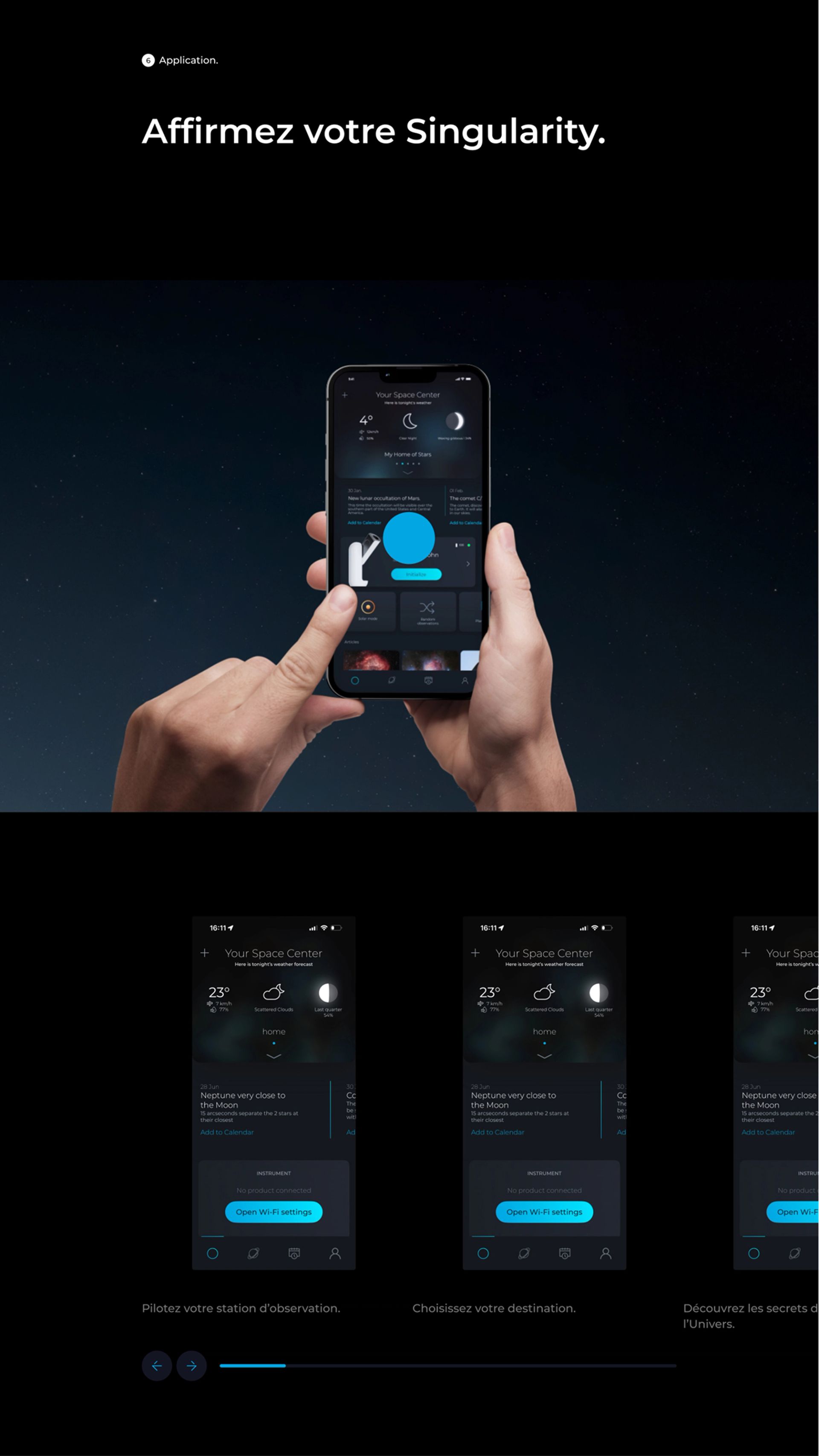 Vaonis landing e-commerce téléphone