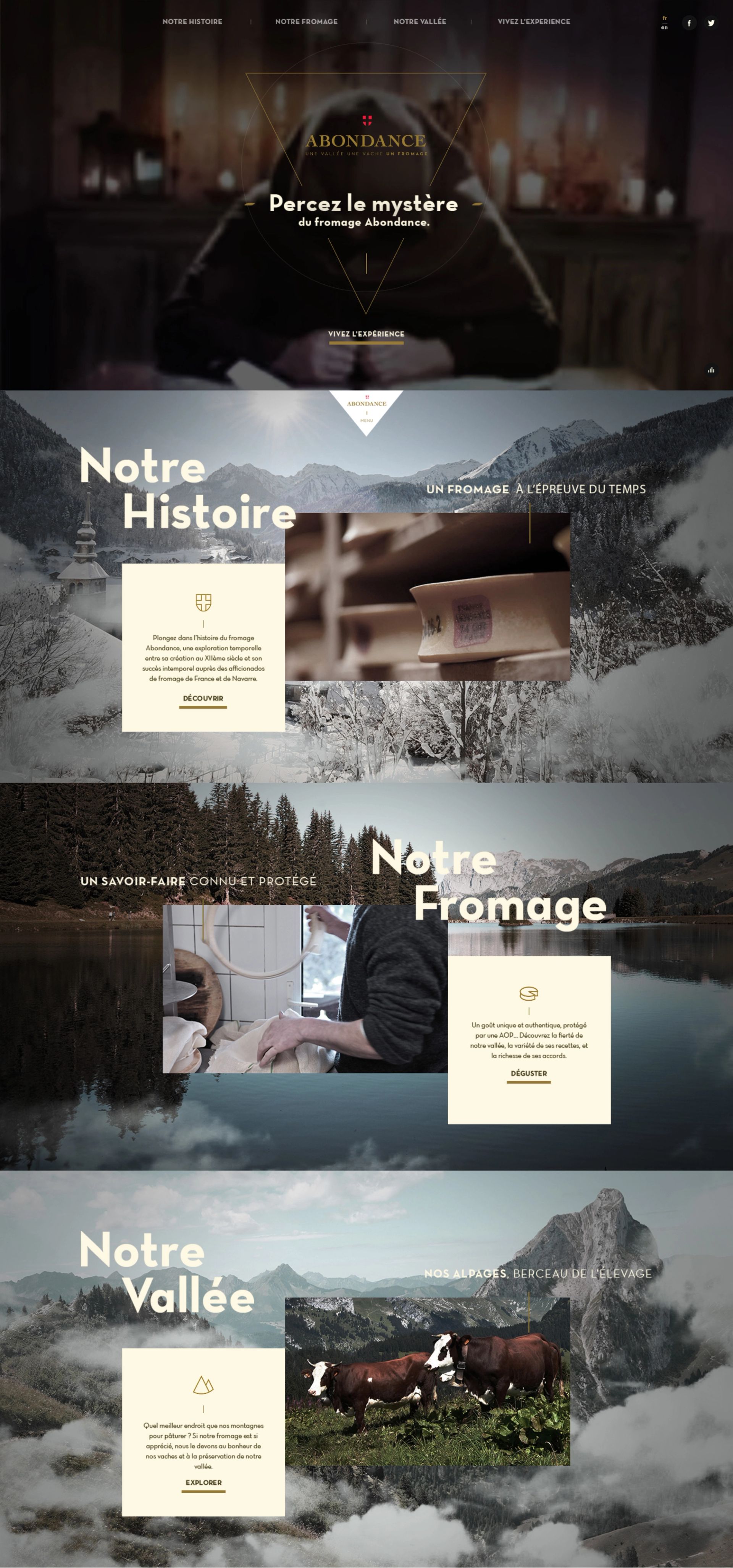 Abondance cheese digital experience fullscreen image