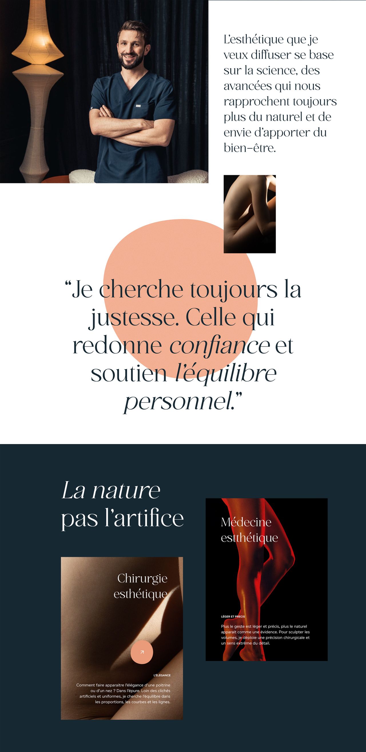 Alexandre Mertens homepage section about