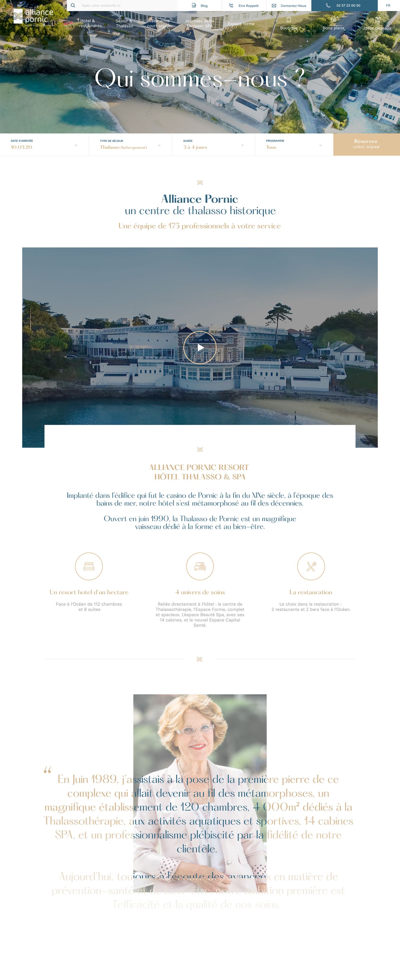 Alliance Pornic image fullscreen site e-commerce desktop qui sommes-nous