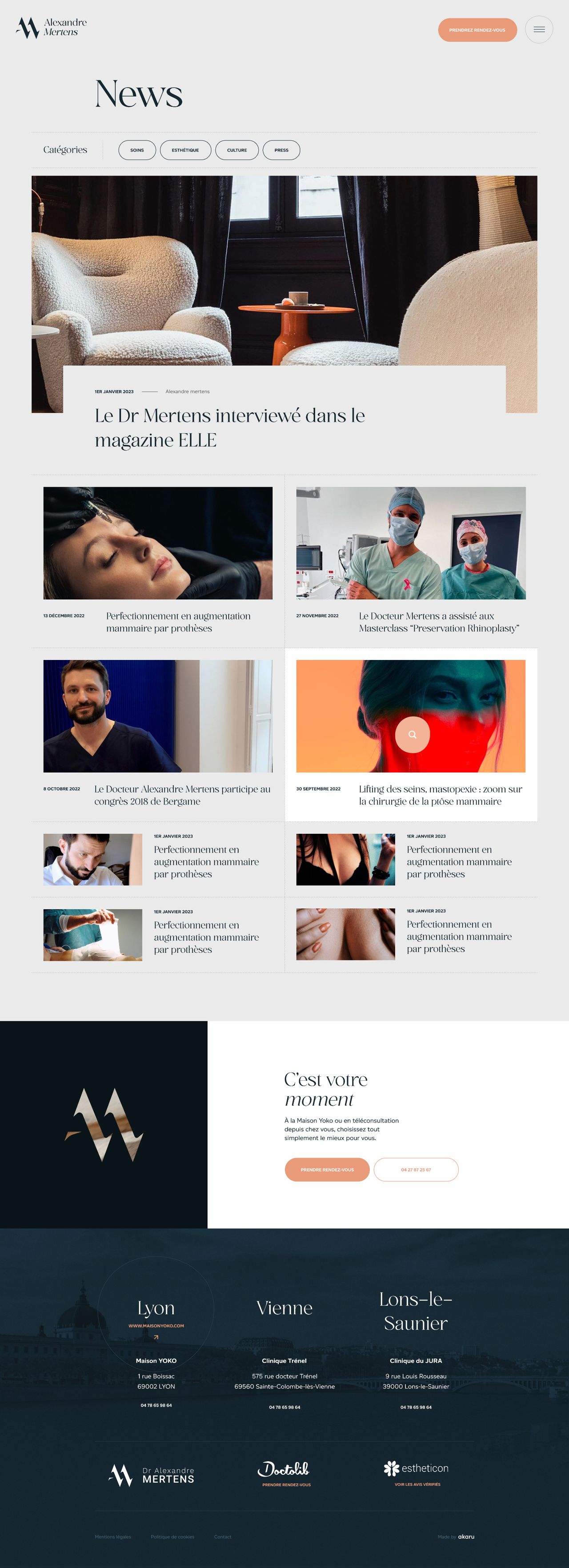 Alexandre Mertens page news