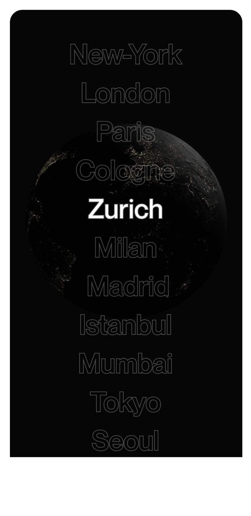 Mediakeys mobile interactive map screen