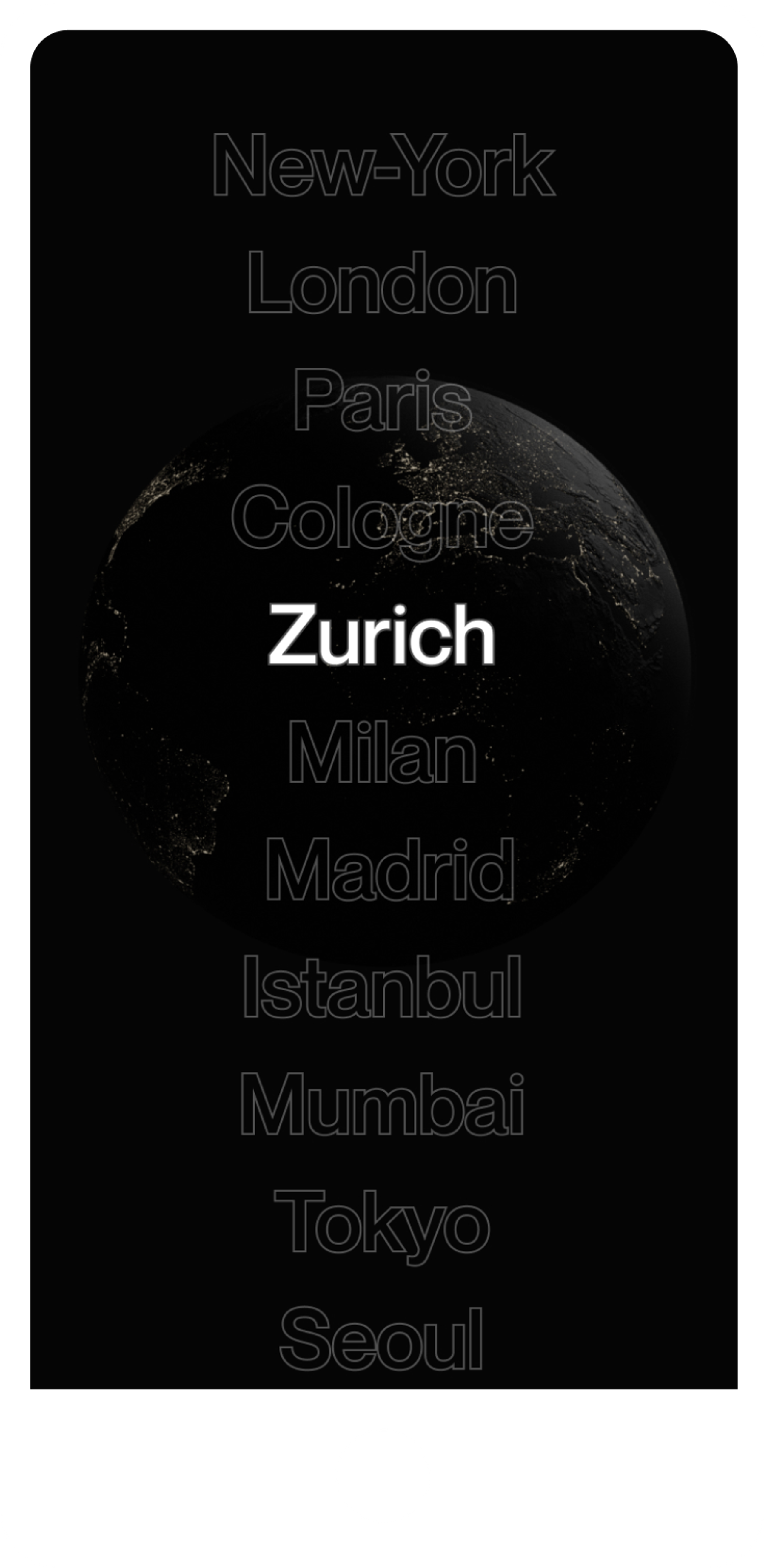 Mediakeys mobile interactive map screen