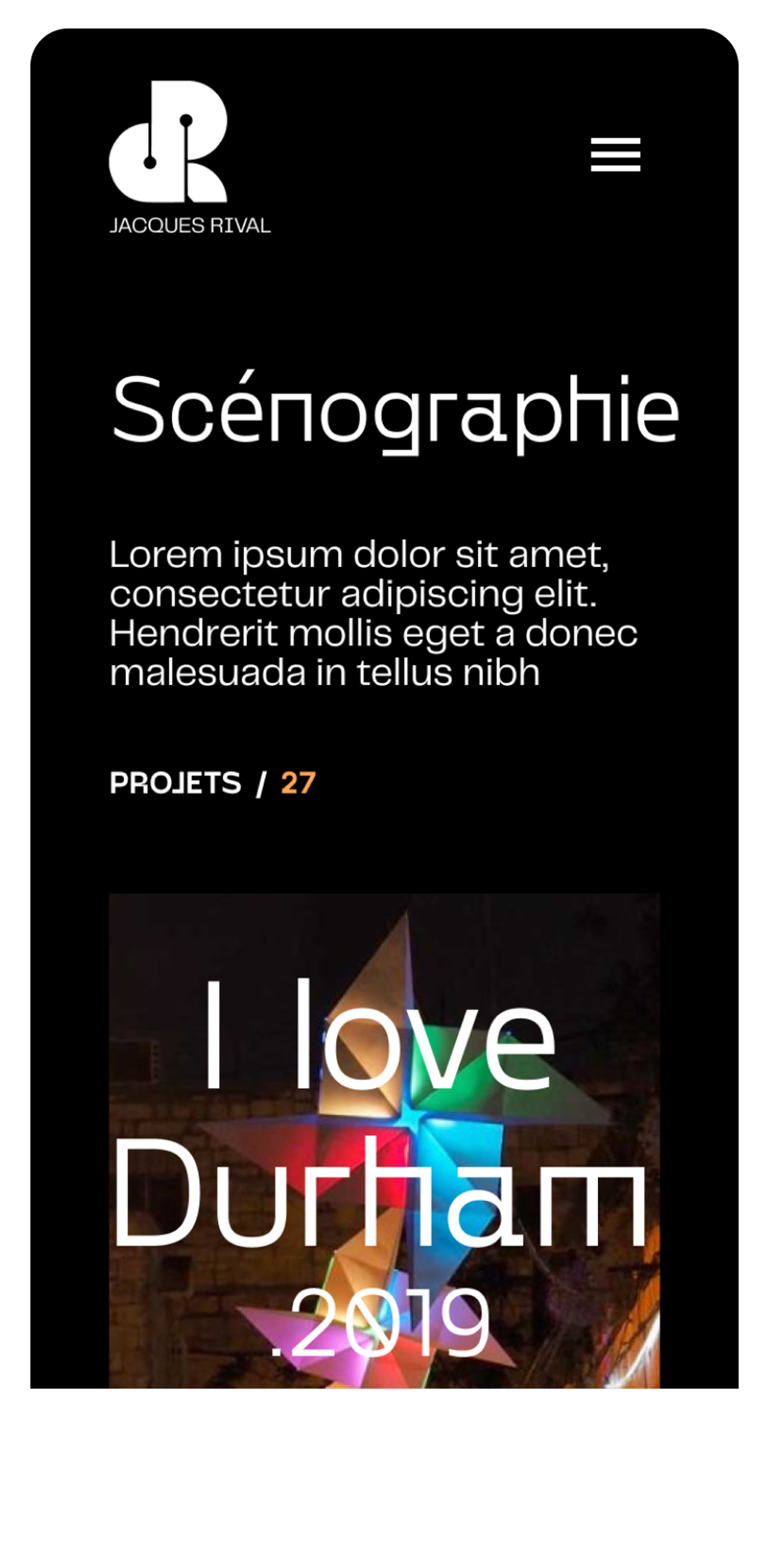Jacques Rival - image full screen site vitrine mobile 2 scénographie