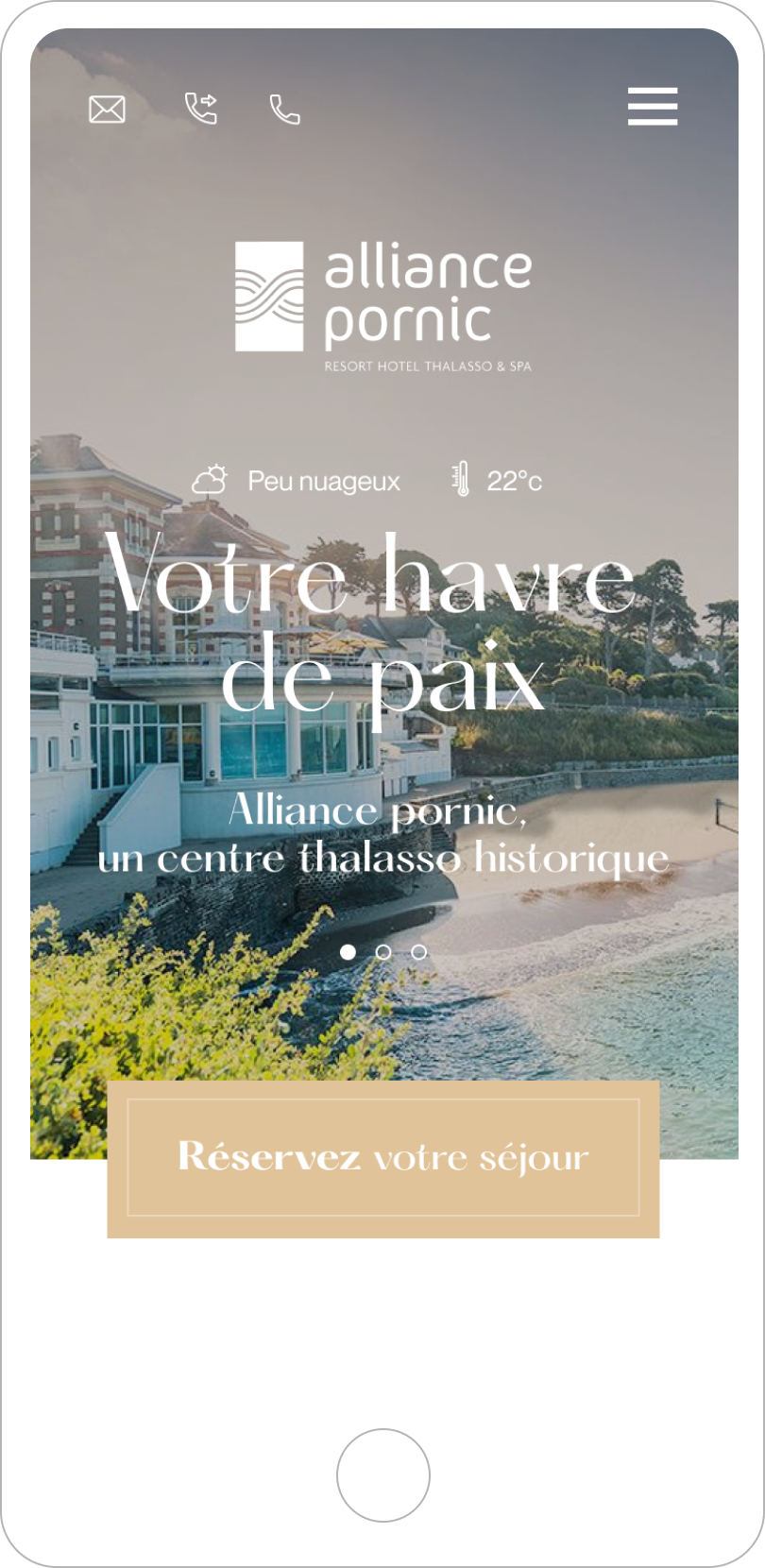 Alliance Pornic image fullscreen site e-commerce mobile homepage