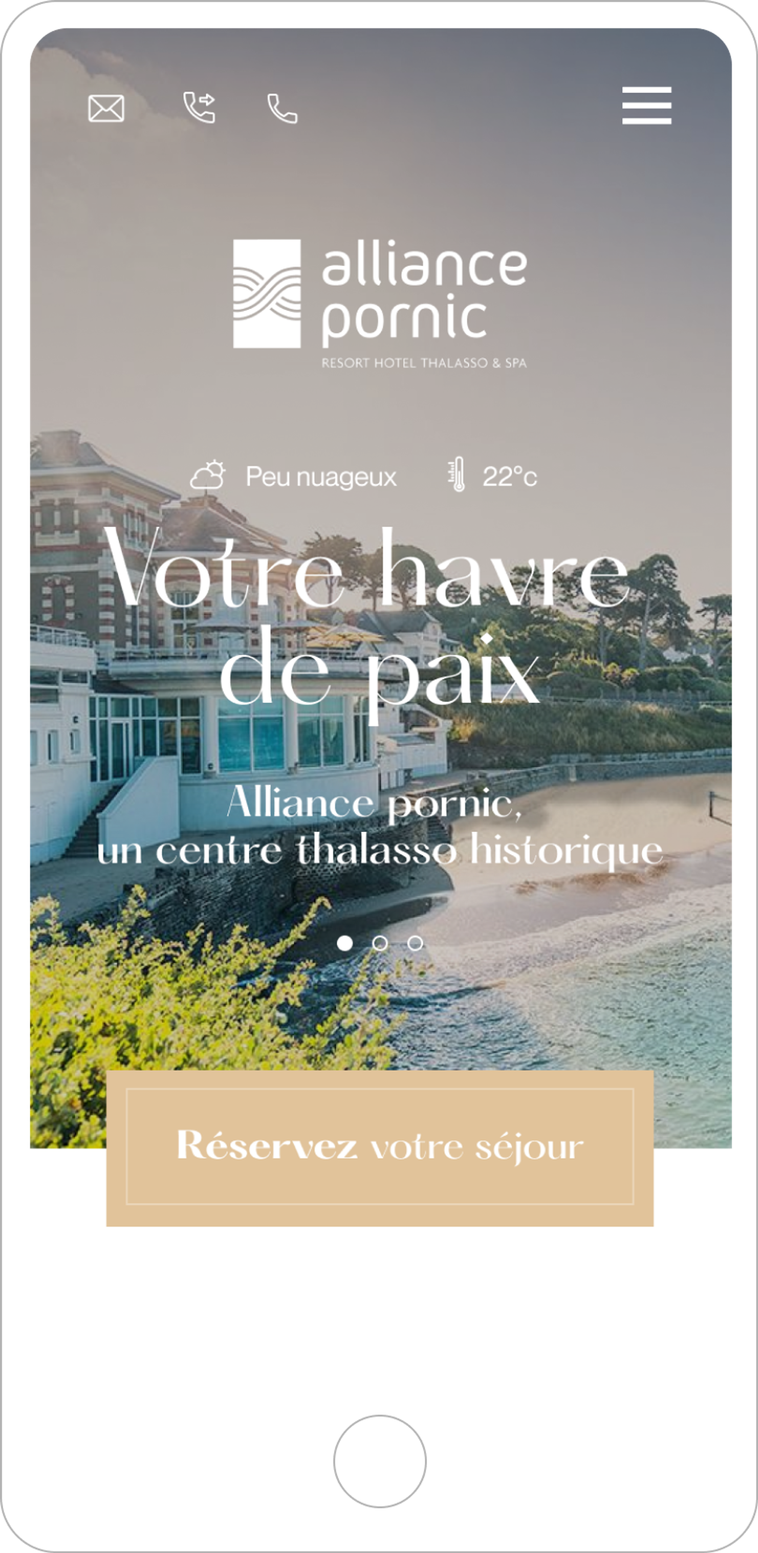 Alliance Pornic image fullscreen site e-commerce mobile homepage