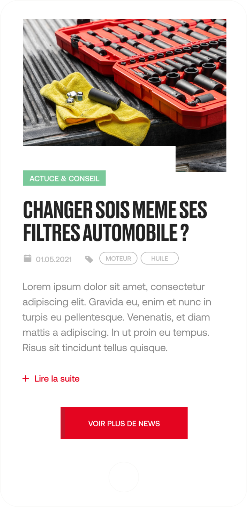 Custom website high-fidelity filter activities 