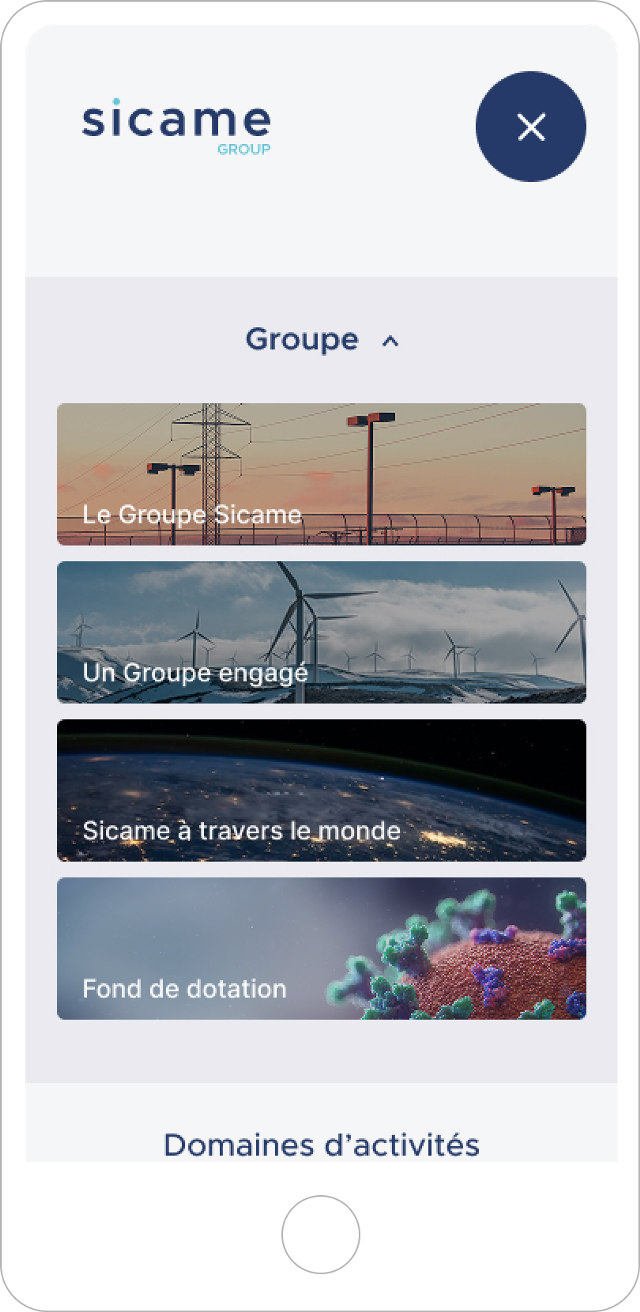 Sicame Groupe refonte site vitrine corporate par Akaru