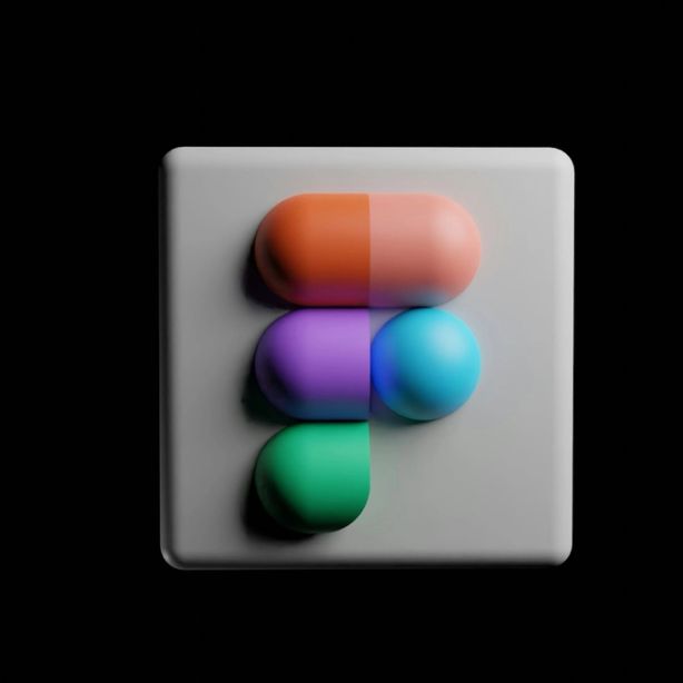 Figma logo sur fond noir