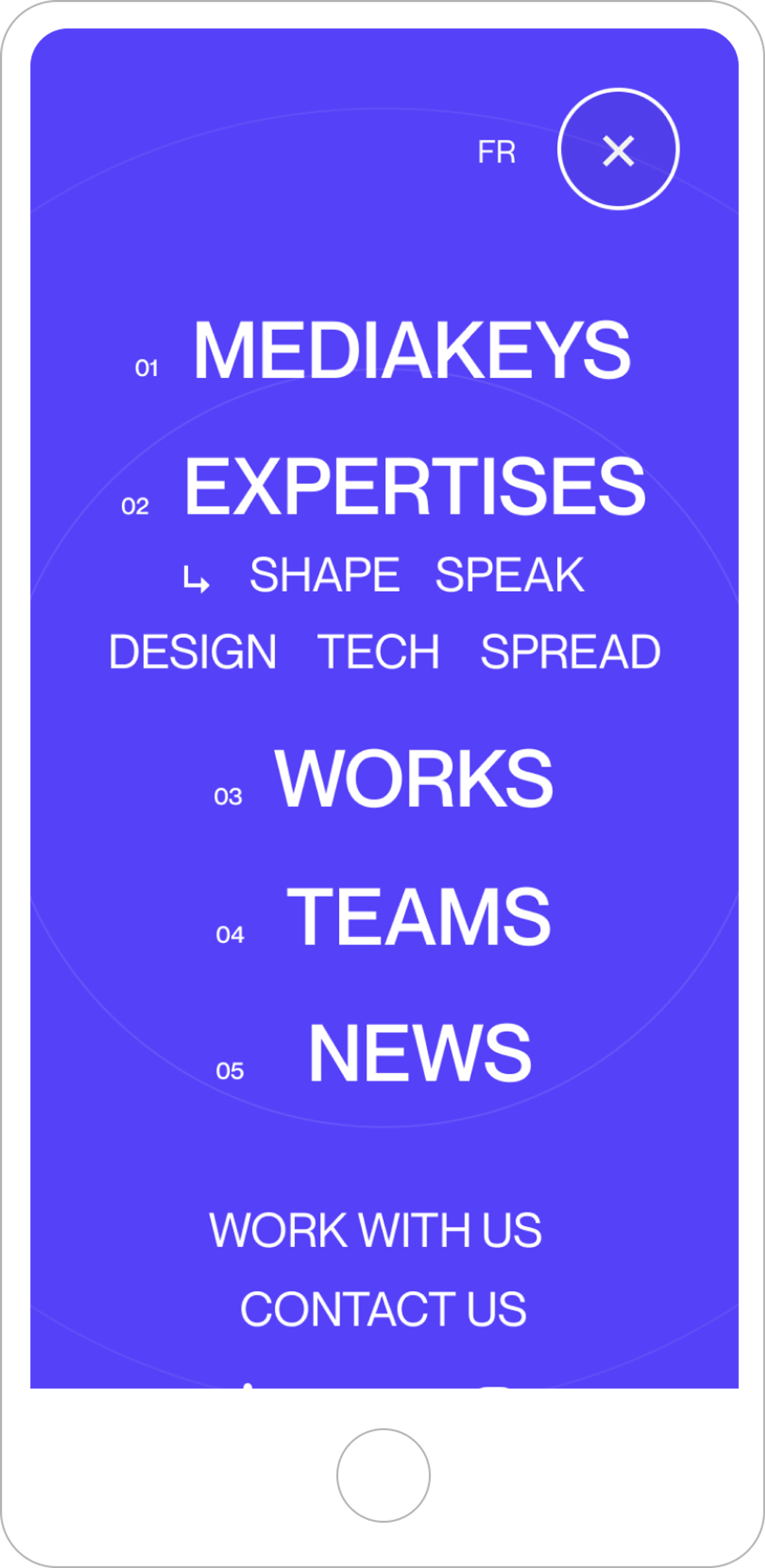 Mediakeys menu mobile