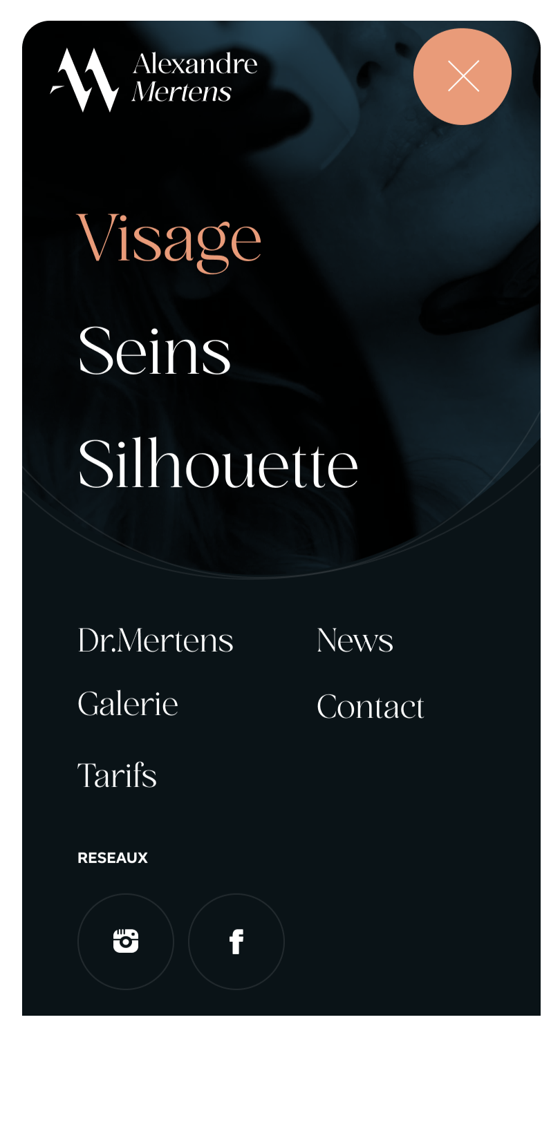 Alexandre mertens mobile menu burger