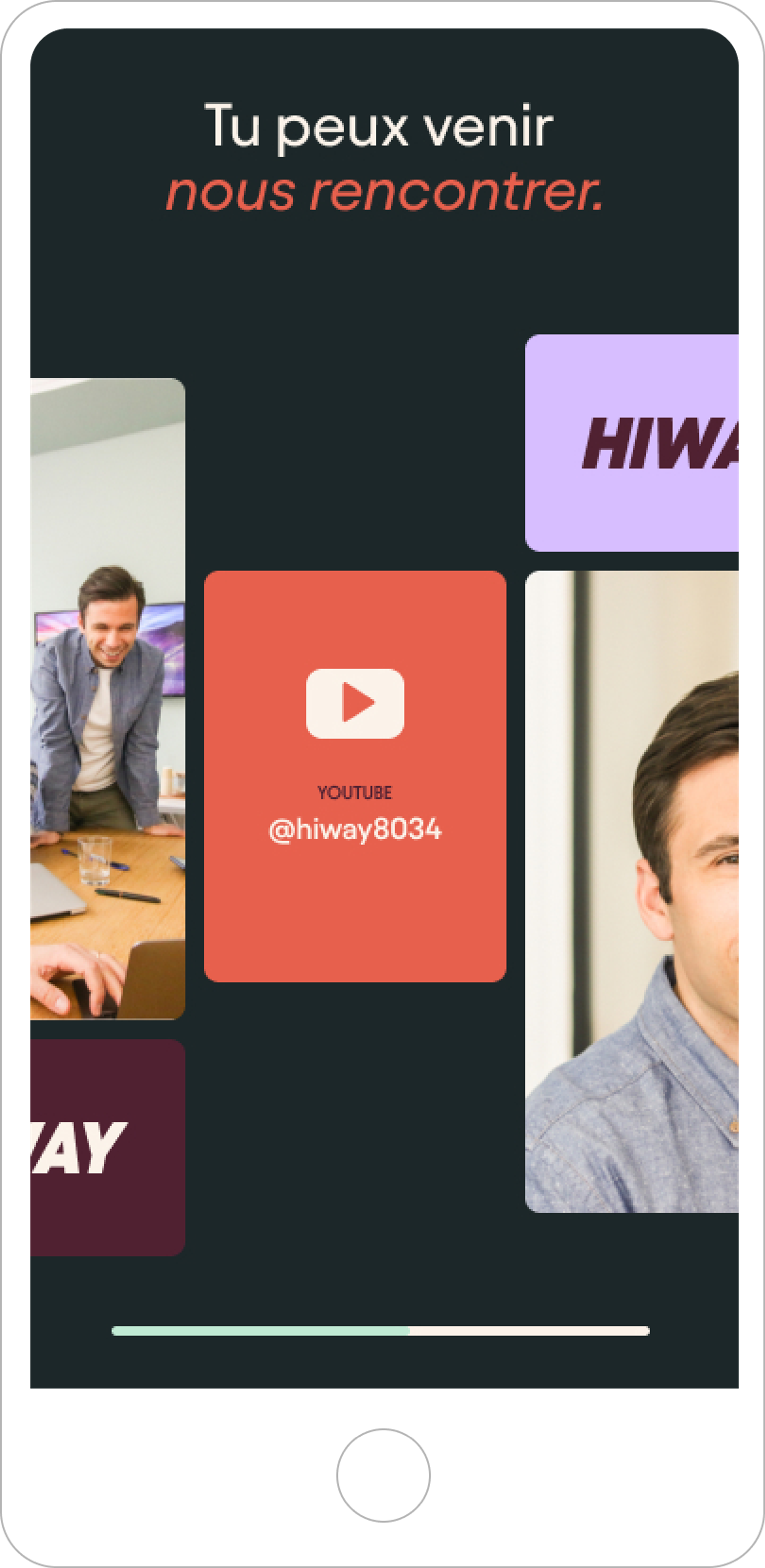 Hiway new graphic identity by Agence Akaru / mobile