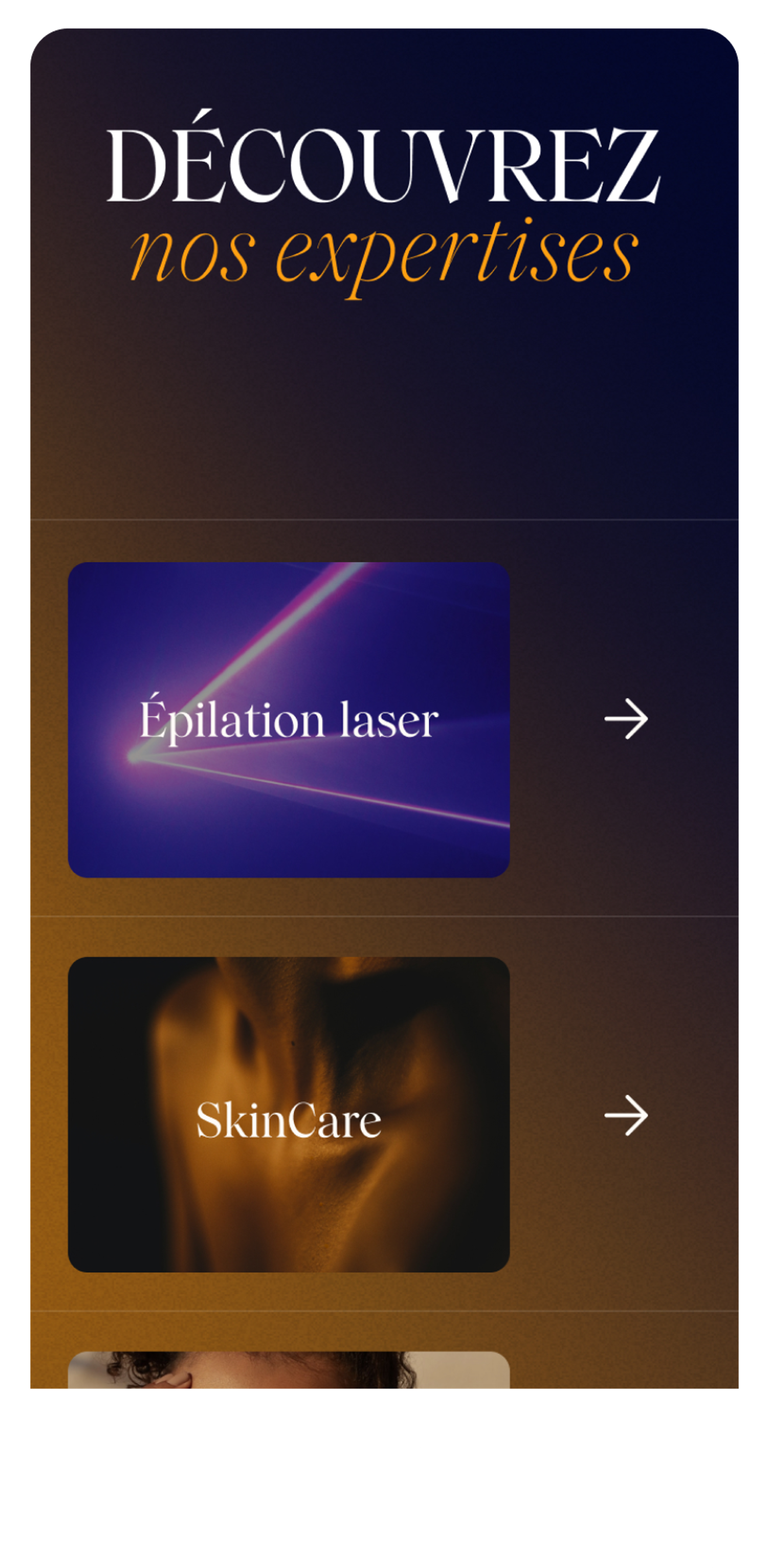 Maison Yoko menu mobile