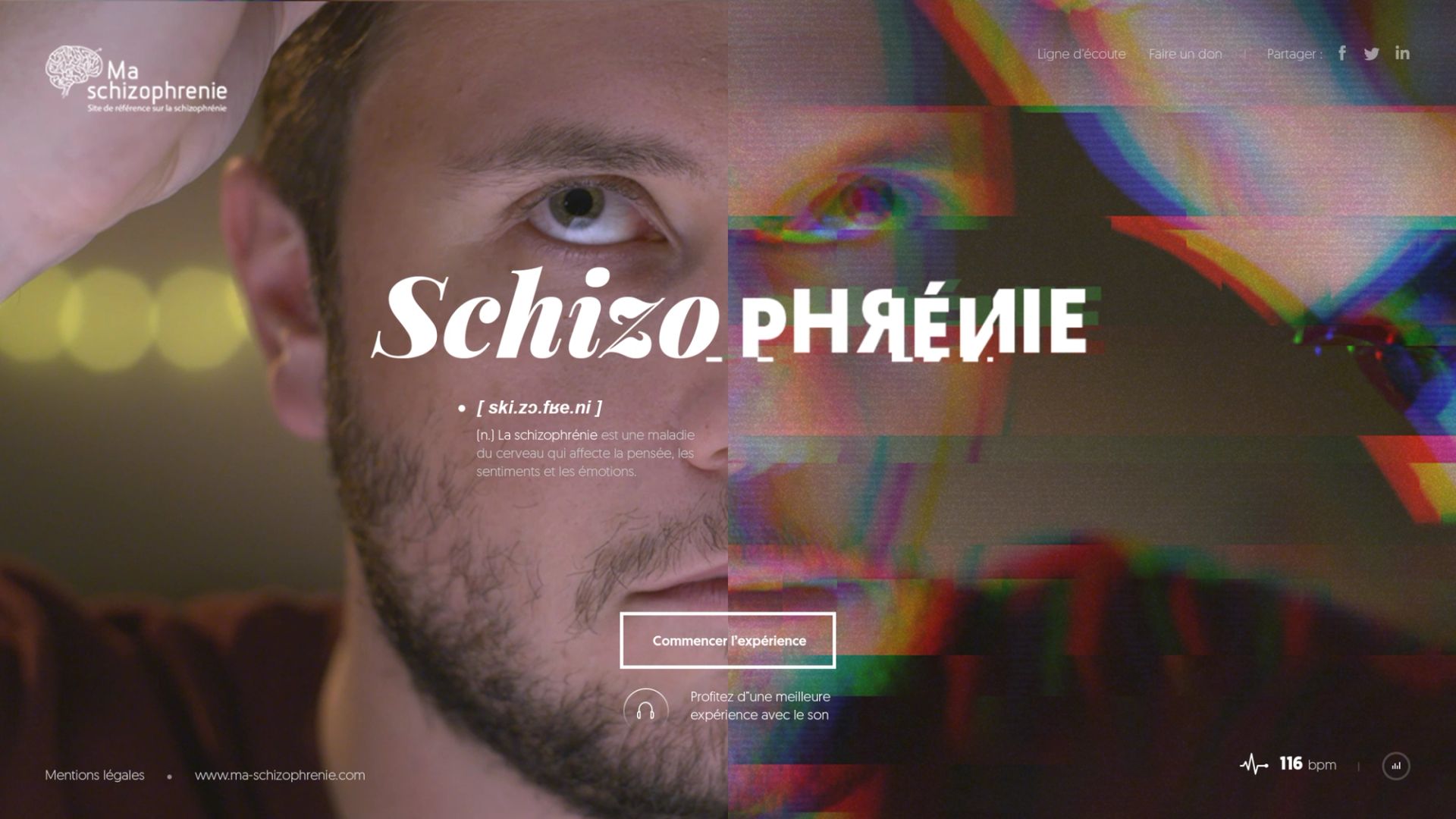 Schizophrène - Site expérience - Agence web Akaru - image de couverture
